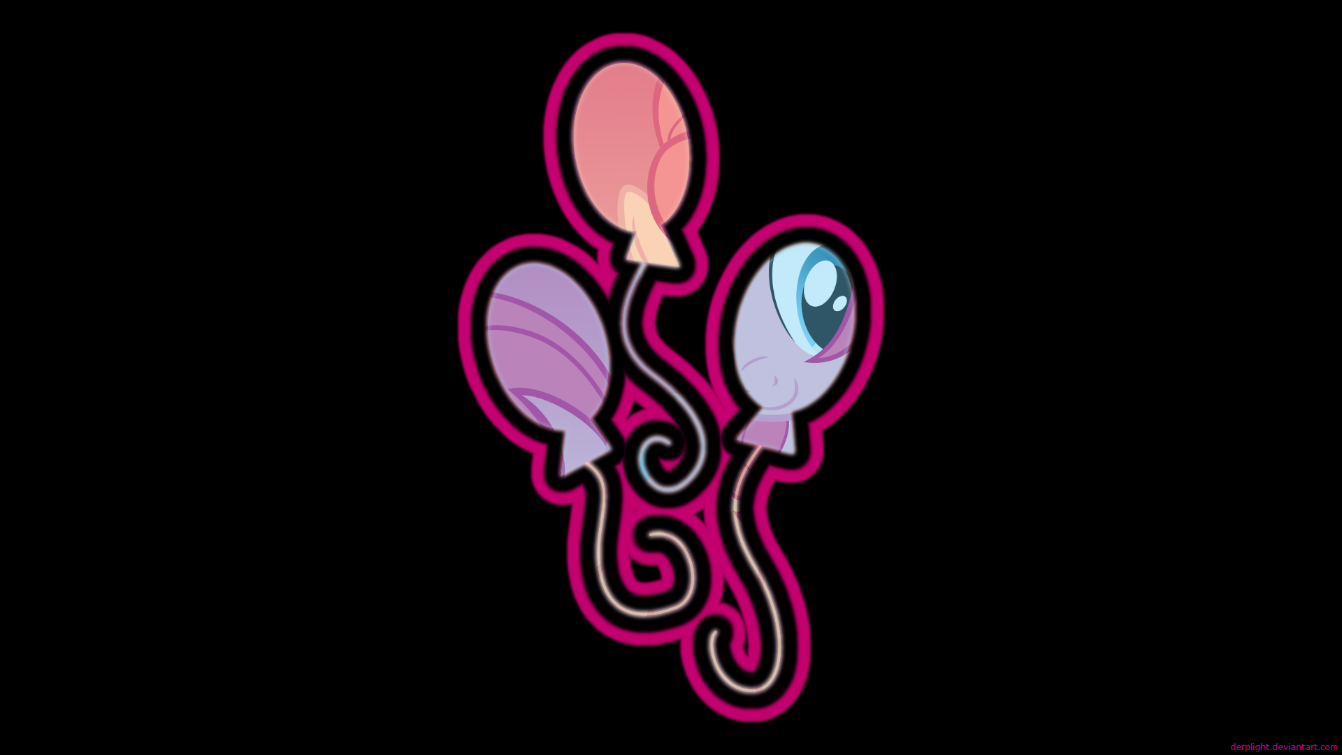 Pinkie Pie's Cutie Mark Wallpaper by BlackGryph0n, DerpLight and MoongazePonies