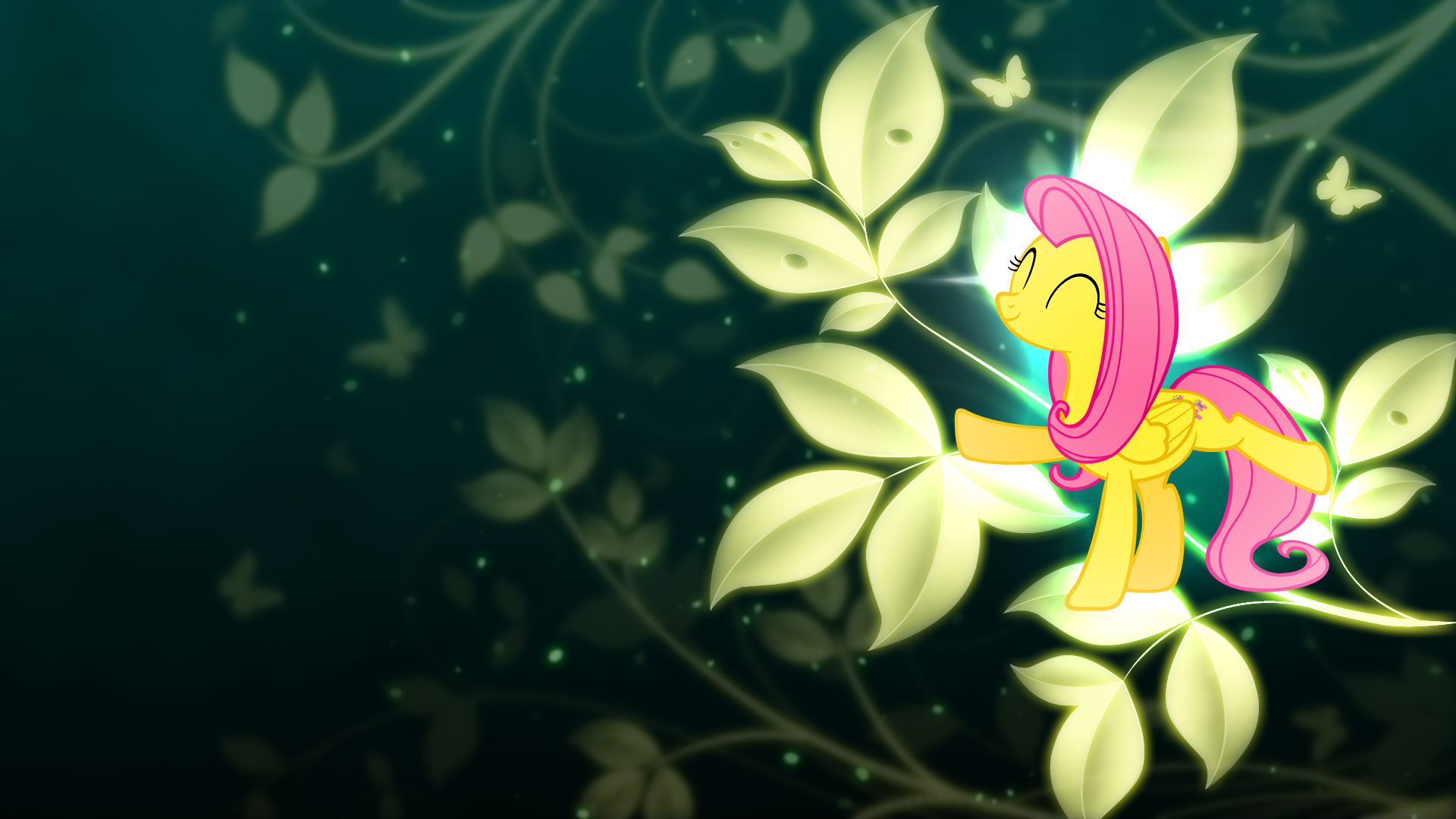 Fluttershy Wallpaper Ver.3 by Coco-Kiwi, Episkopi and MoongazePonies