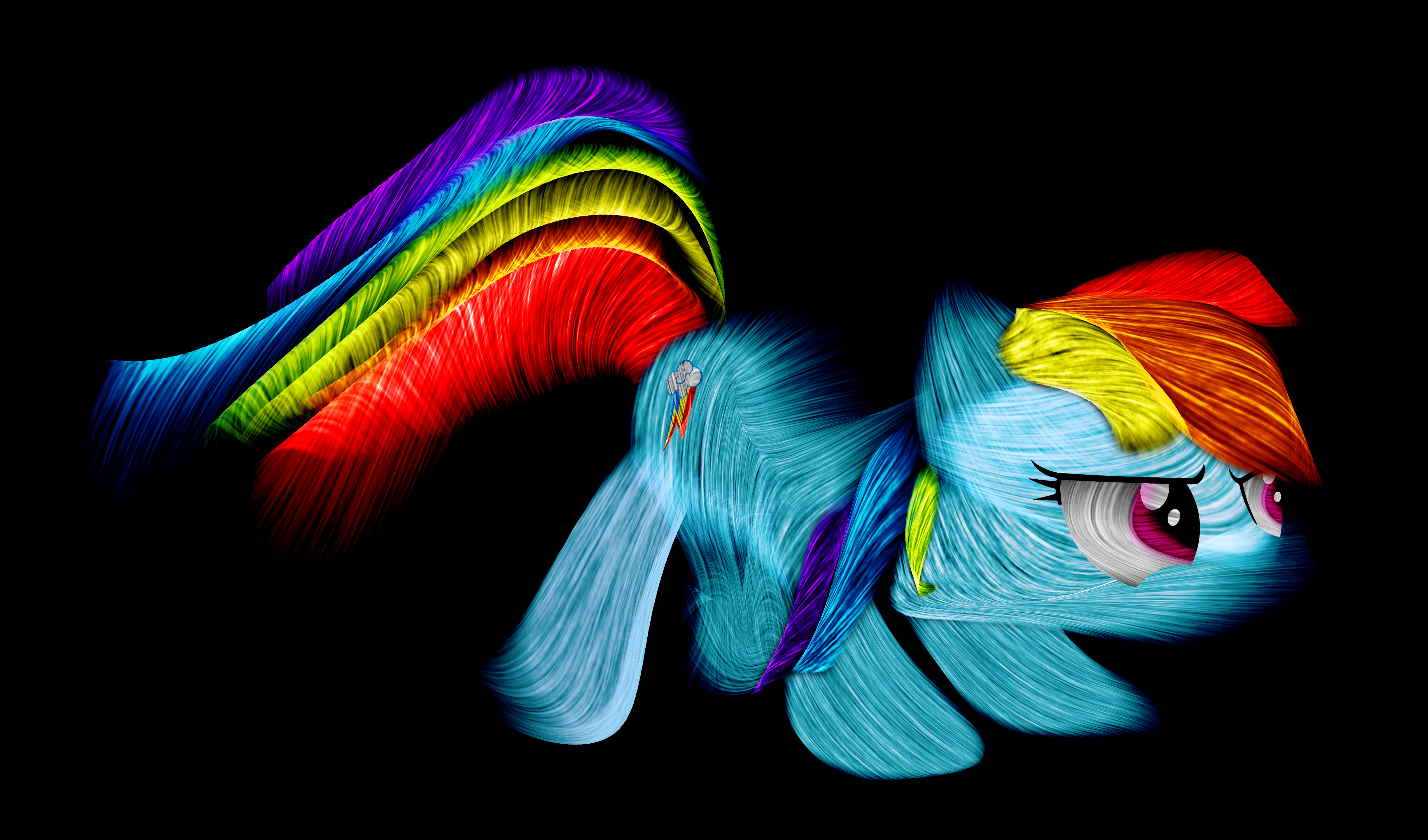 Rainbow Dash fractal type thingy... by InternationalTCK