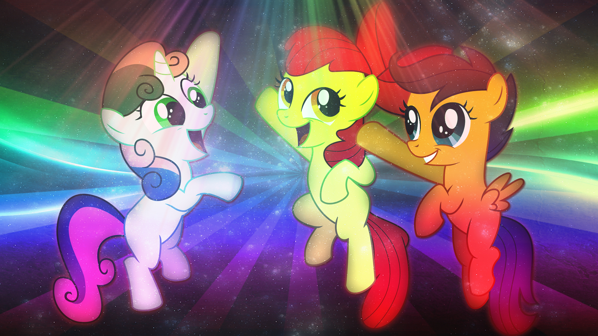 Cutie Mark Crusaders Wallpaper by RegolithX and TygerxL