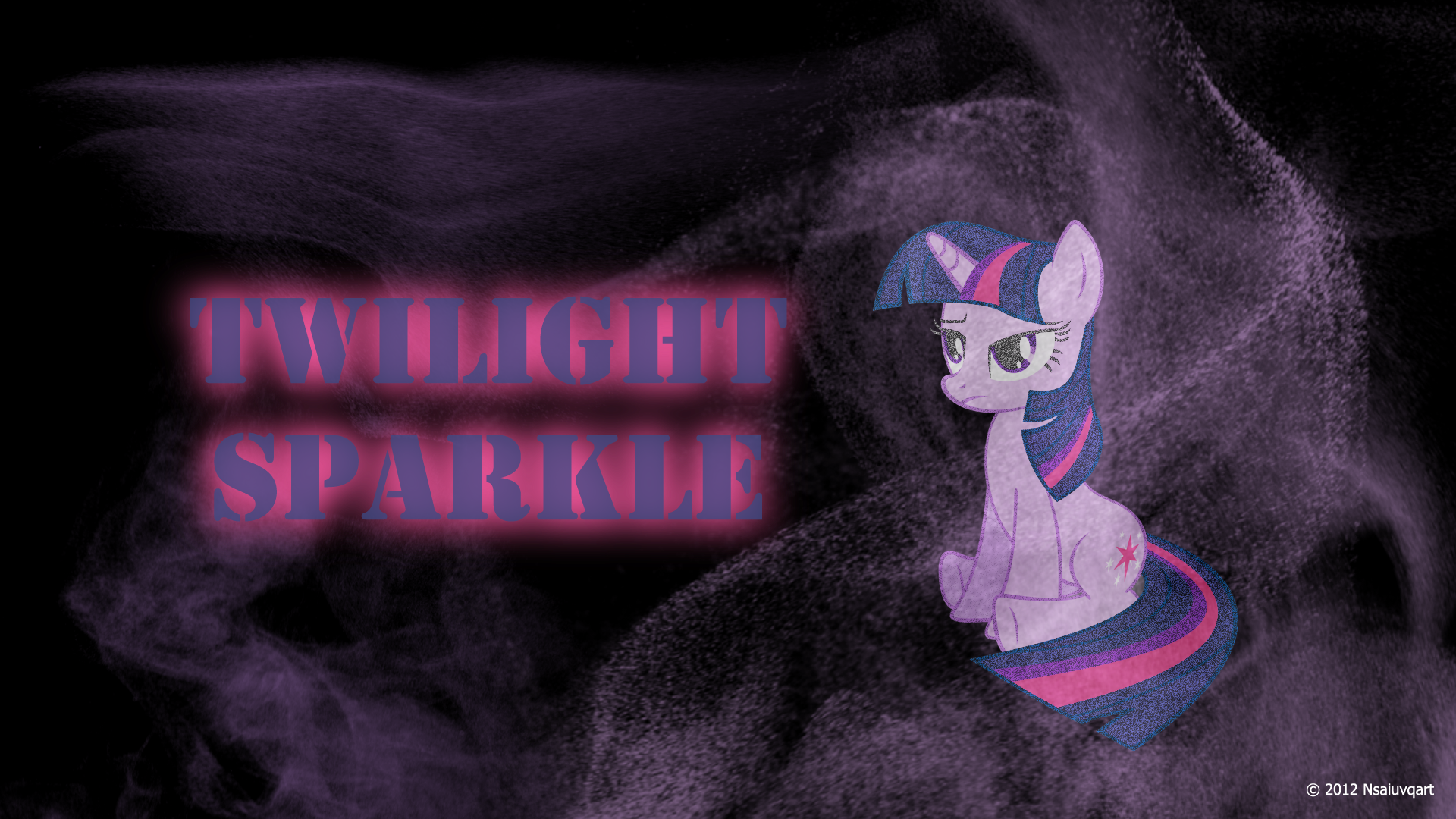 Twilight Sparkle Mist Wallpaper by nsaiuvqart