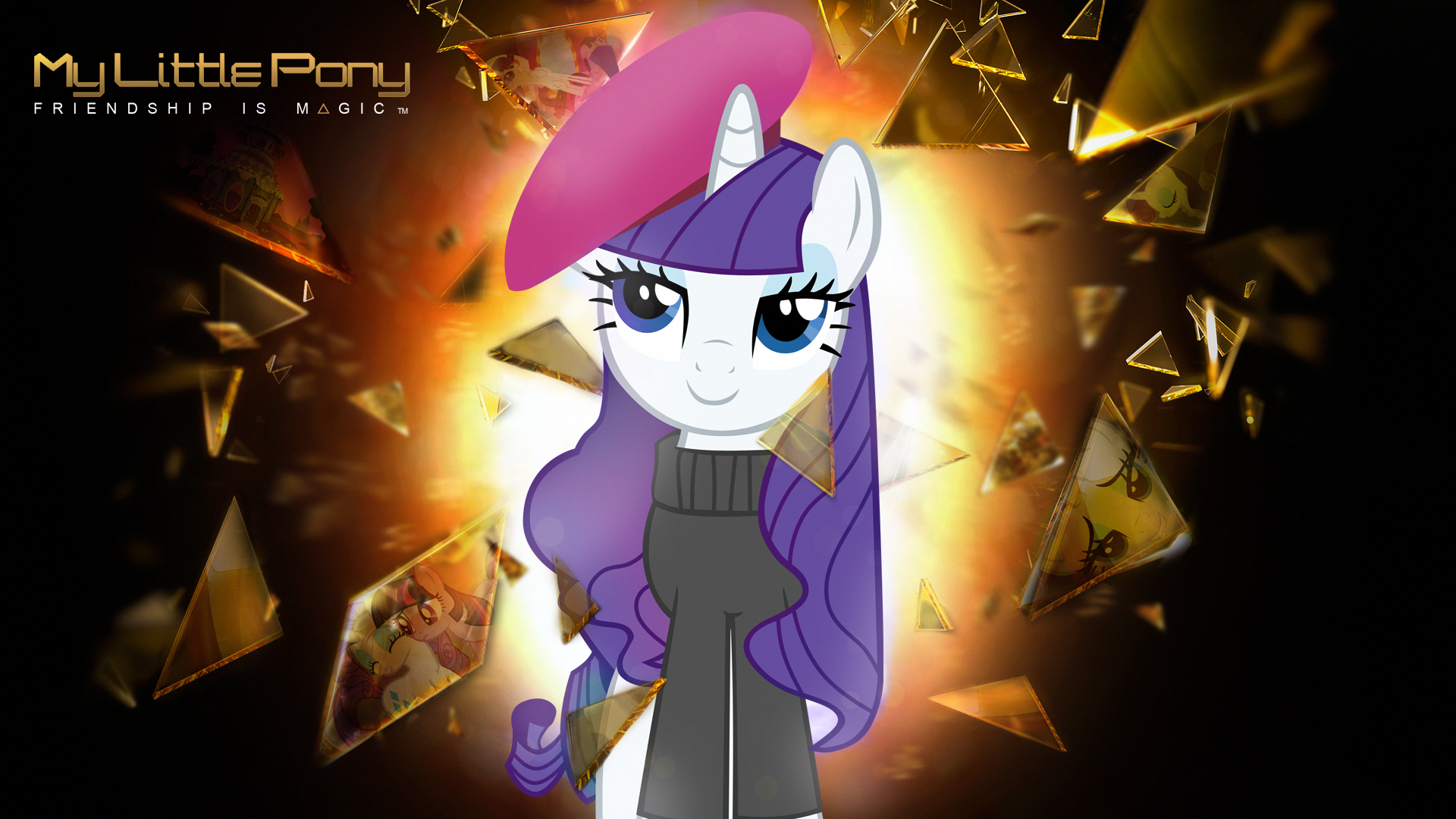 Wallpaper - Rarity "Deus Ex" by Eruvon, Mackaged, Paradigm-Zero and RegolithX