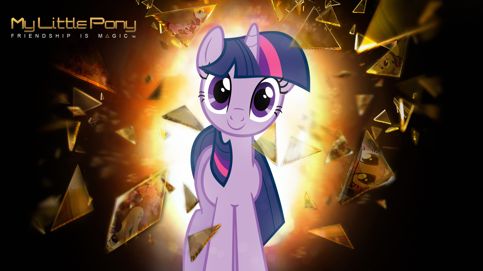 Wallpaper - Twilight Sparkle "Deus Ex" by kitsuneymg, Mackaged, maxmontezuma and purplefairy456