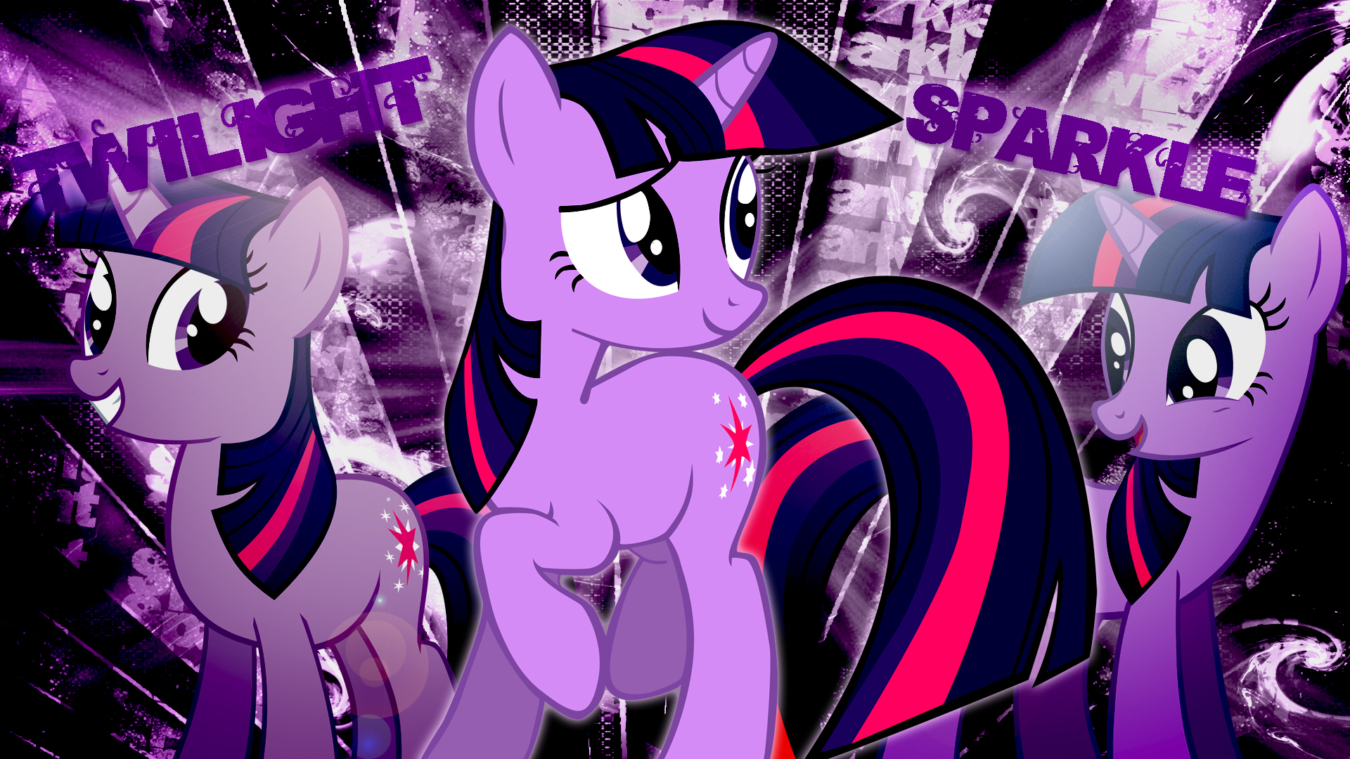 Twilight Sparkle Wallpaper by AncientKale, Bl1ghtmare, HankOfficer and TygerxL