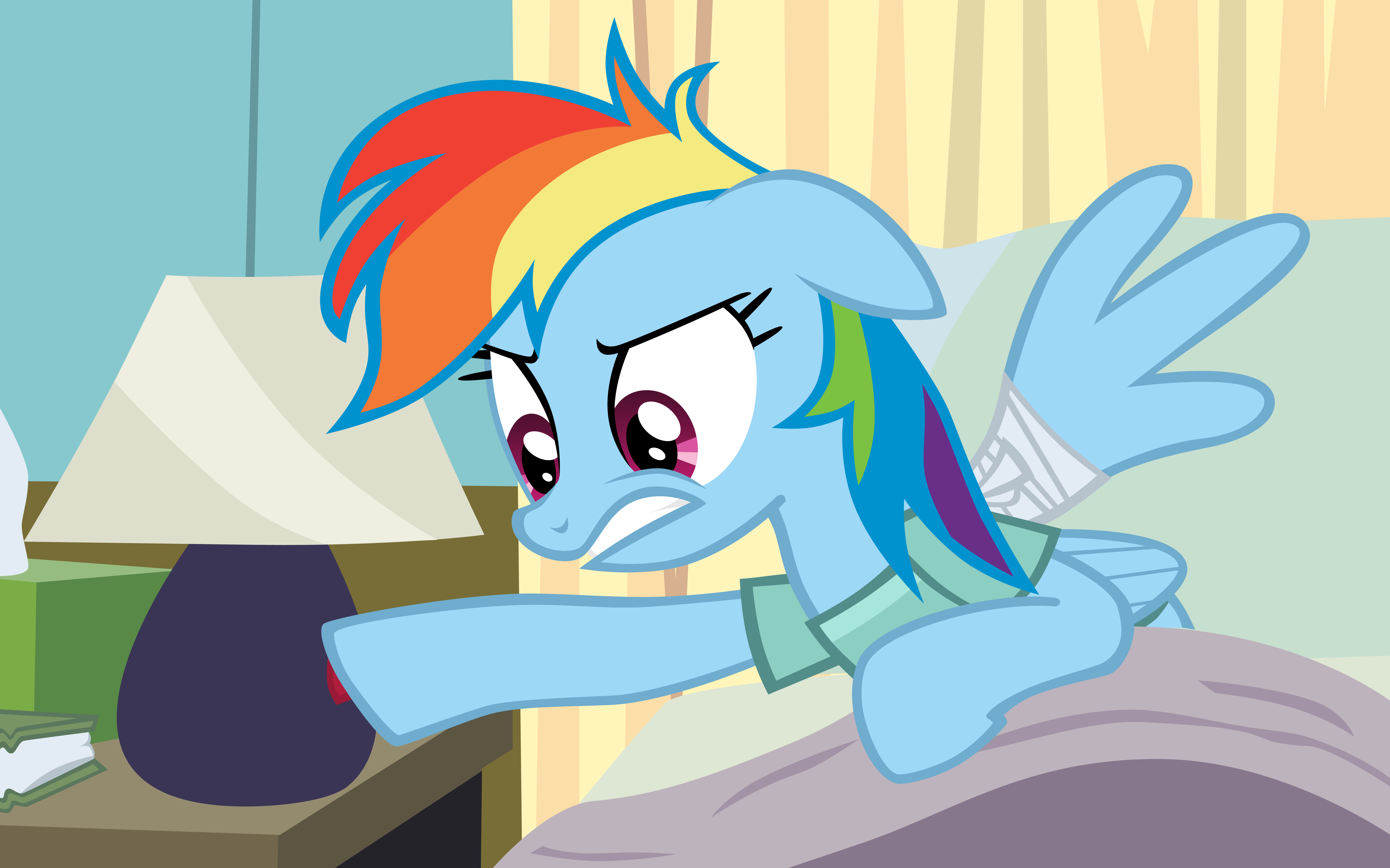 Rainbow Dash is Not Amused by Lamps by MrLolcats17