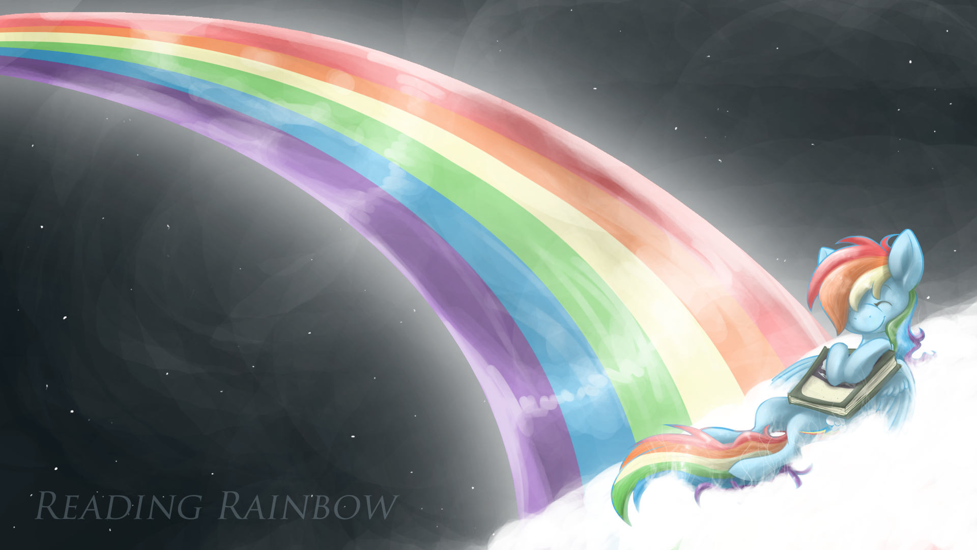 Readin' Rainboooow~ by BatLover800