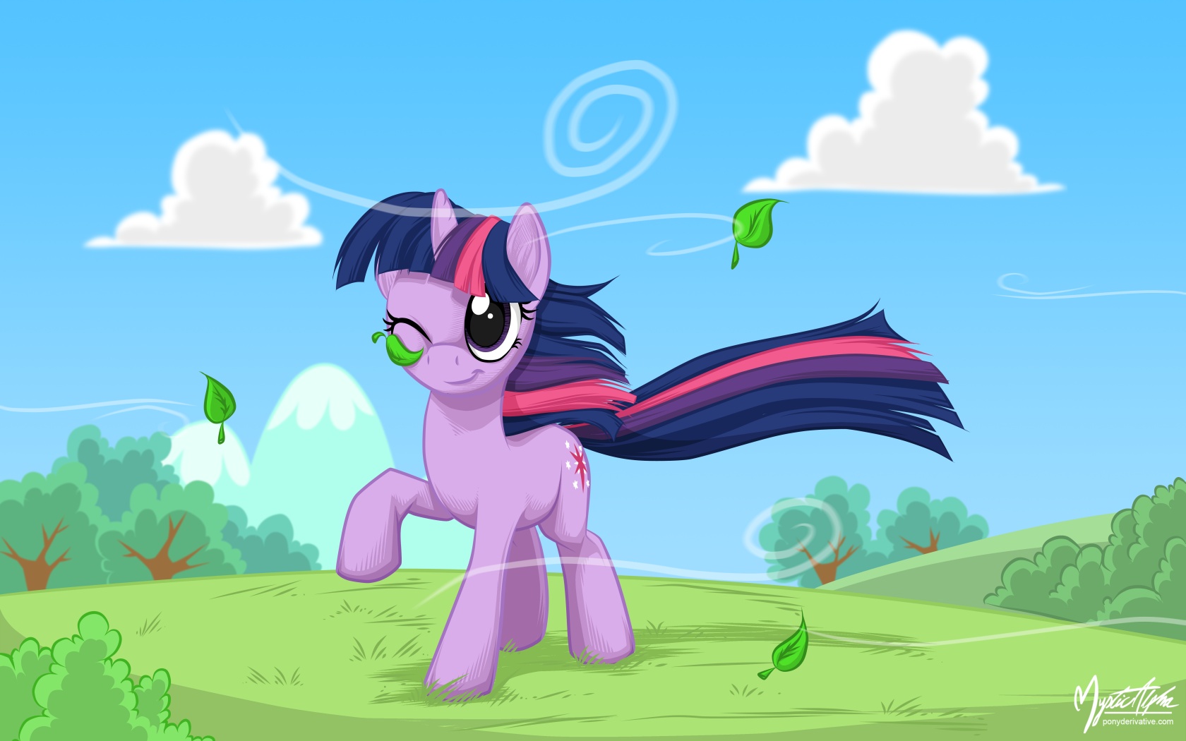 Twilight Sparkle in the Wind by mysticalpha
