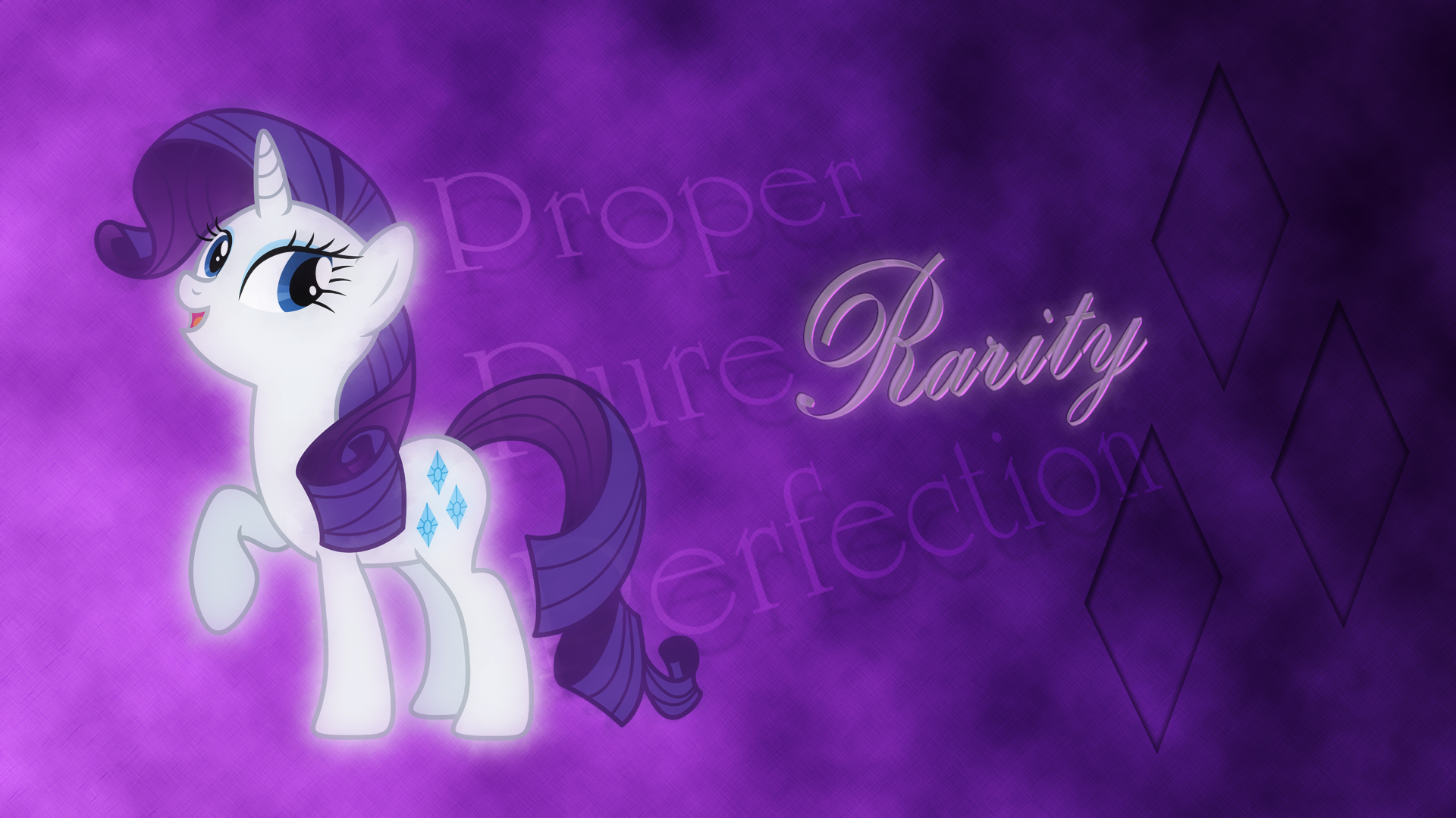Rarity - Proper Pure Perfection by AxemGR, BlackGryph0n and EmbersAtDawn
