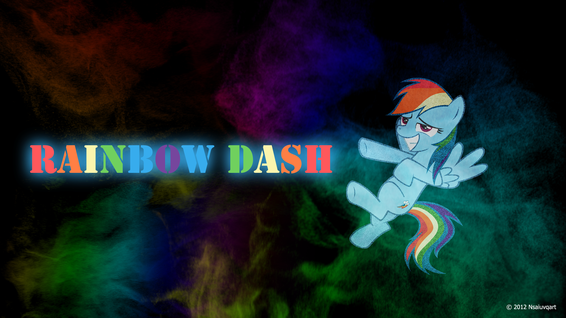 Rainbow Dash Mist Wallpaper by nsaiuvqart