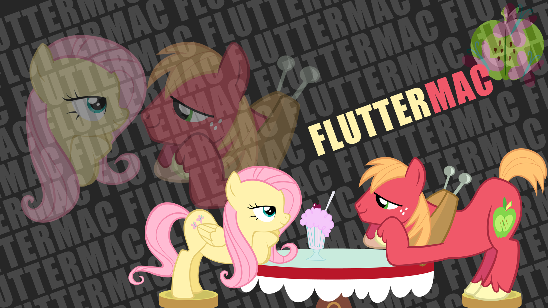 FlutterMac 'Text Name' Wallpaper by ahumeniy, asdflove and BlueDragonHans