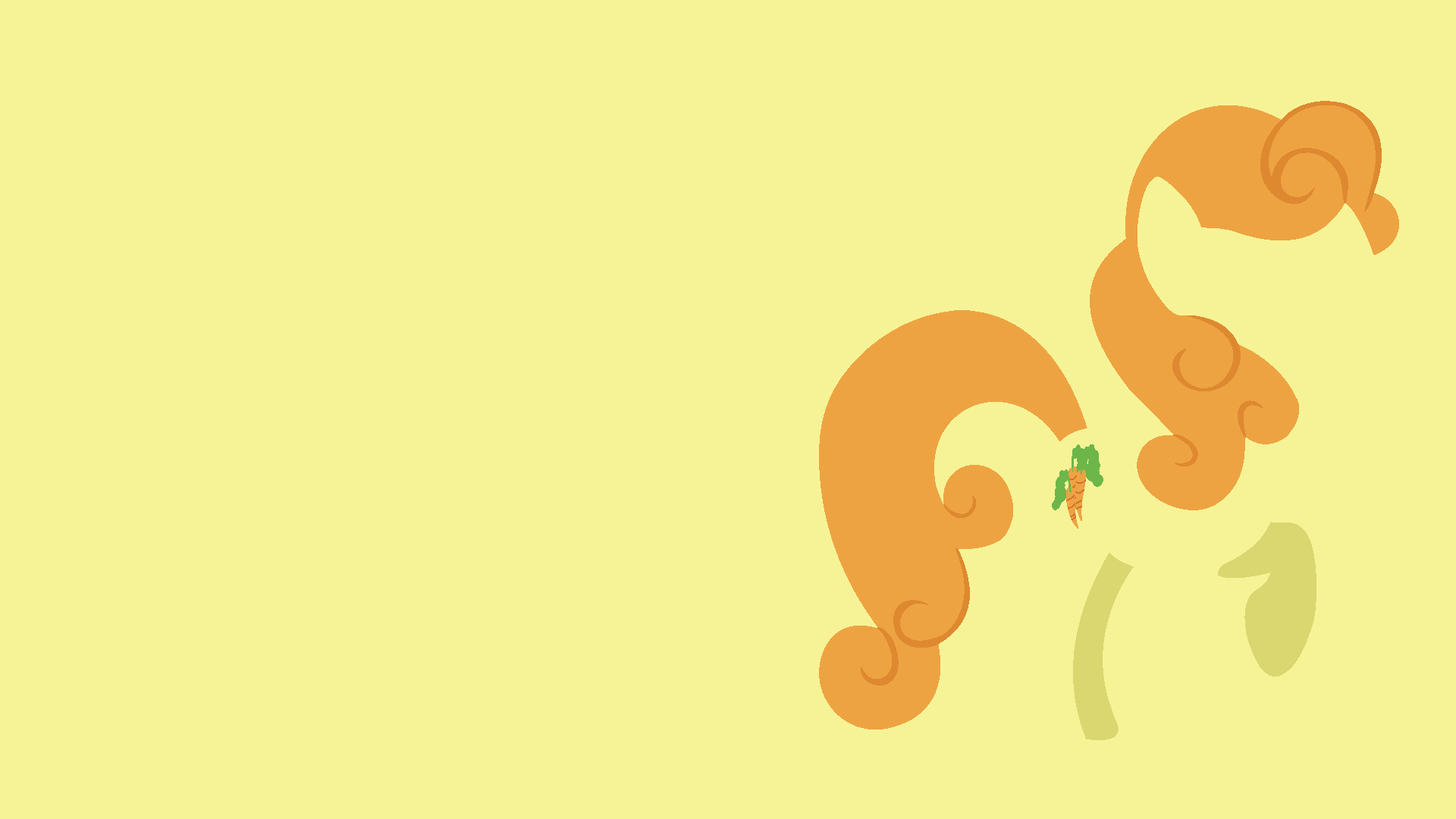 Carrot Top Minimalistic Wallpaper by Kitana-Coldfire and Kna