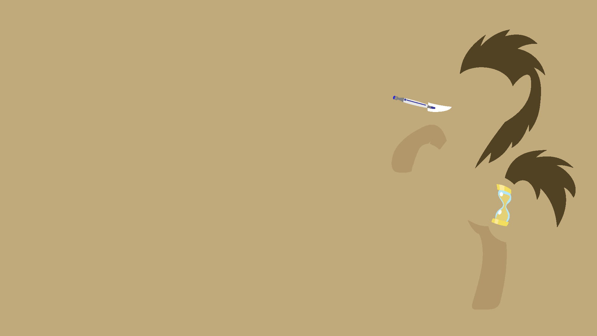 Doctor Whooves Minimalistic Wallpaper by hombre0, Kitana-Coldfire and OceanBreezeBrony