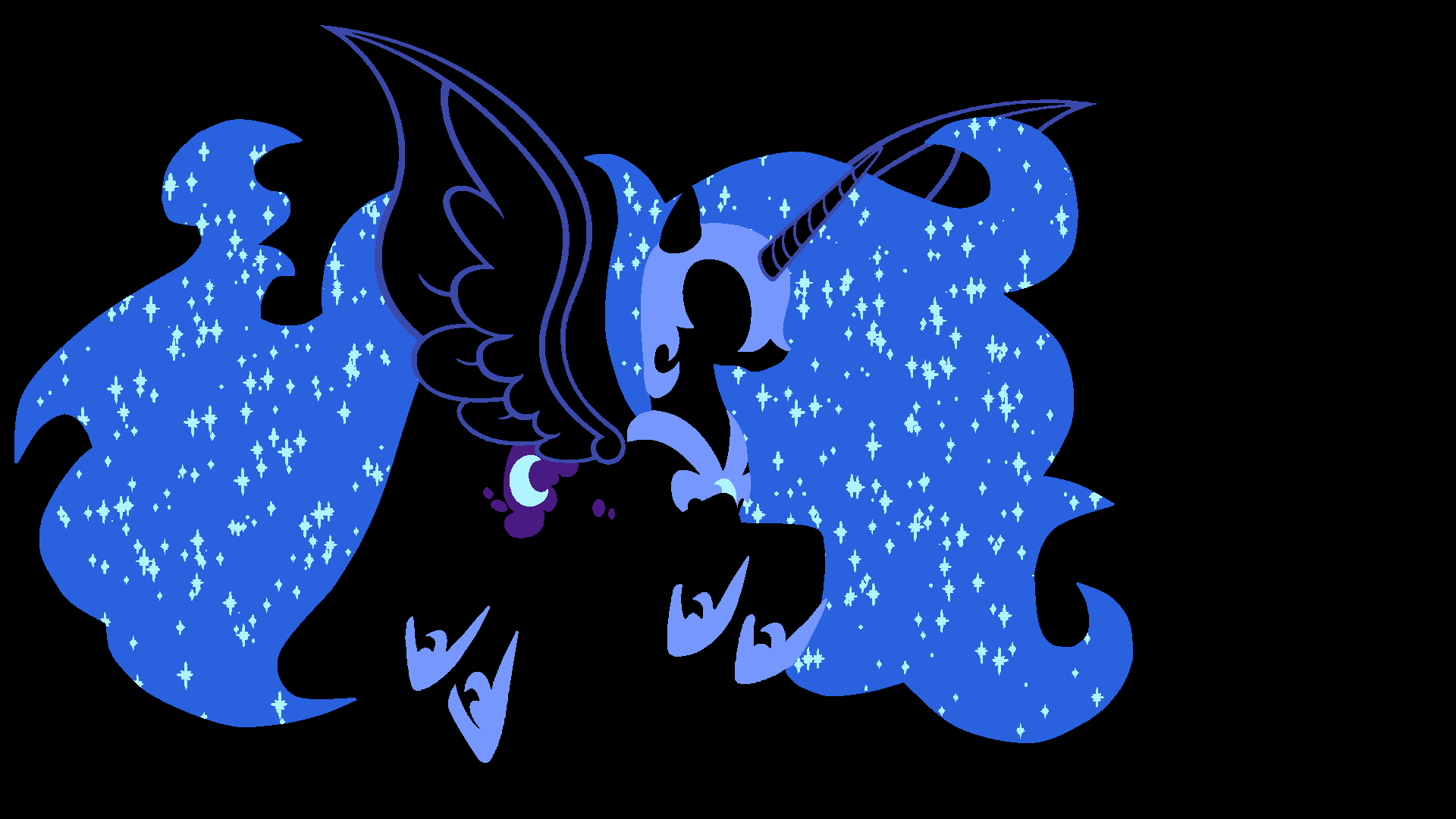 Nightmare Moon Wallpaper by Blackm3sh, dotrook, Kitana-Coldfire and MoongazePonies