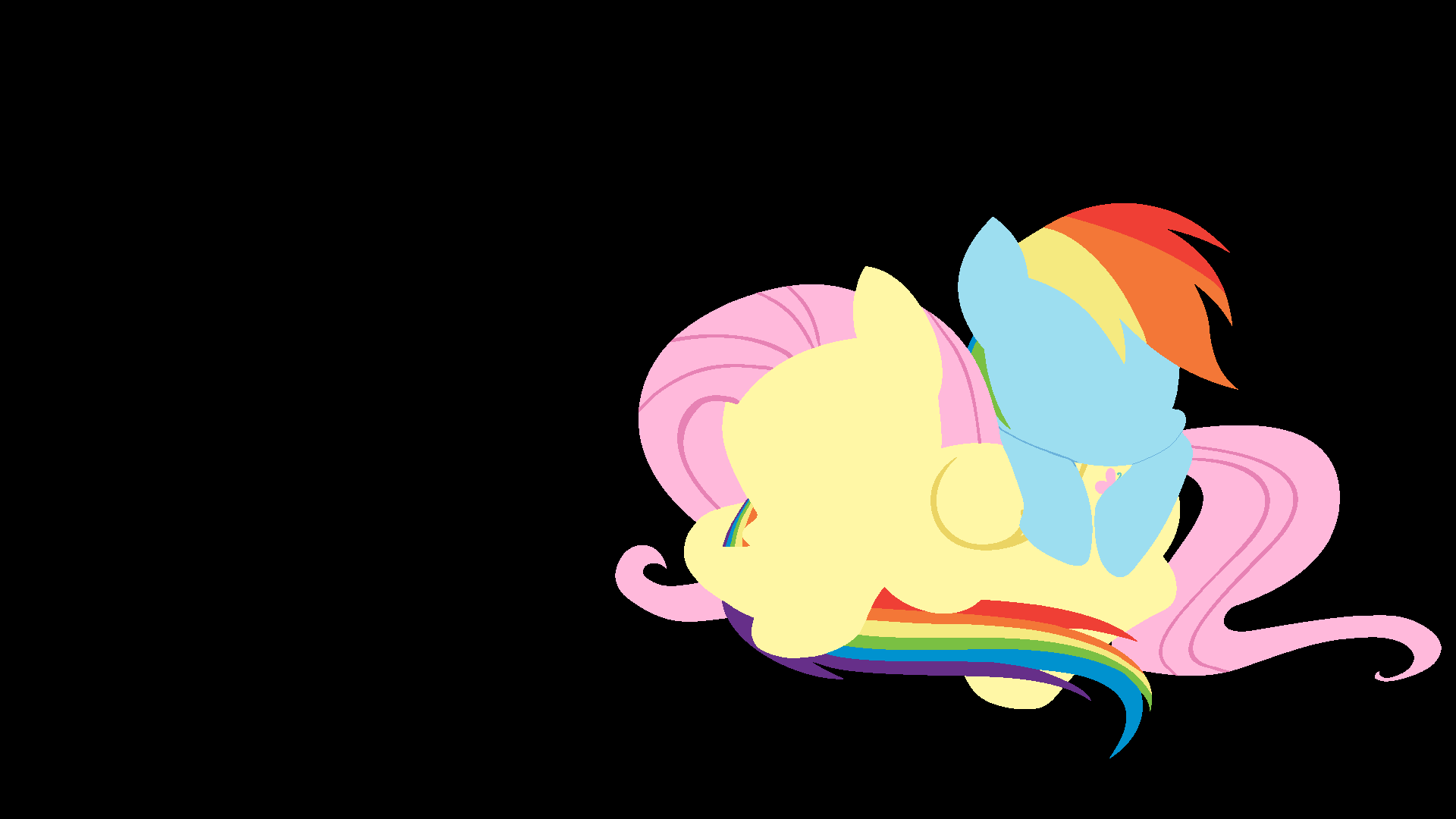 Flutterdash Minimal Wallpaper by Kitana-Coldfire and kurokaji11