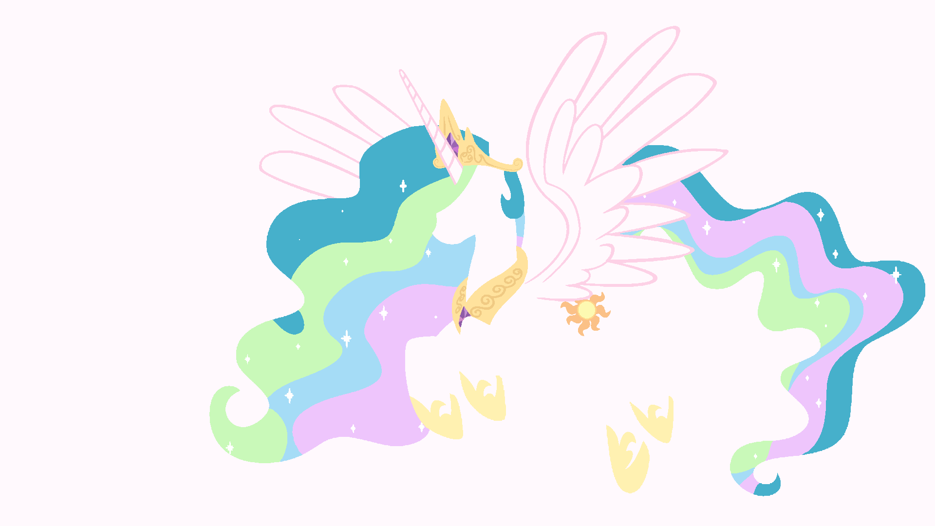 Celestia Minimal -REUPLOADED- by Blackm3sh and Kitana-Coldfire