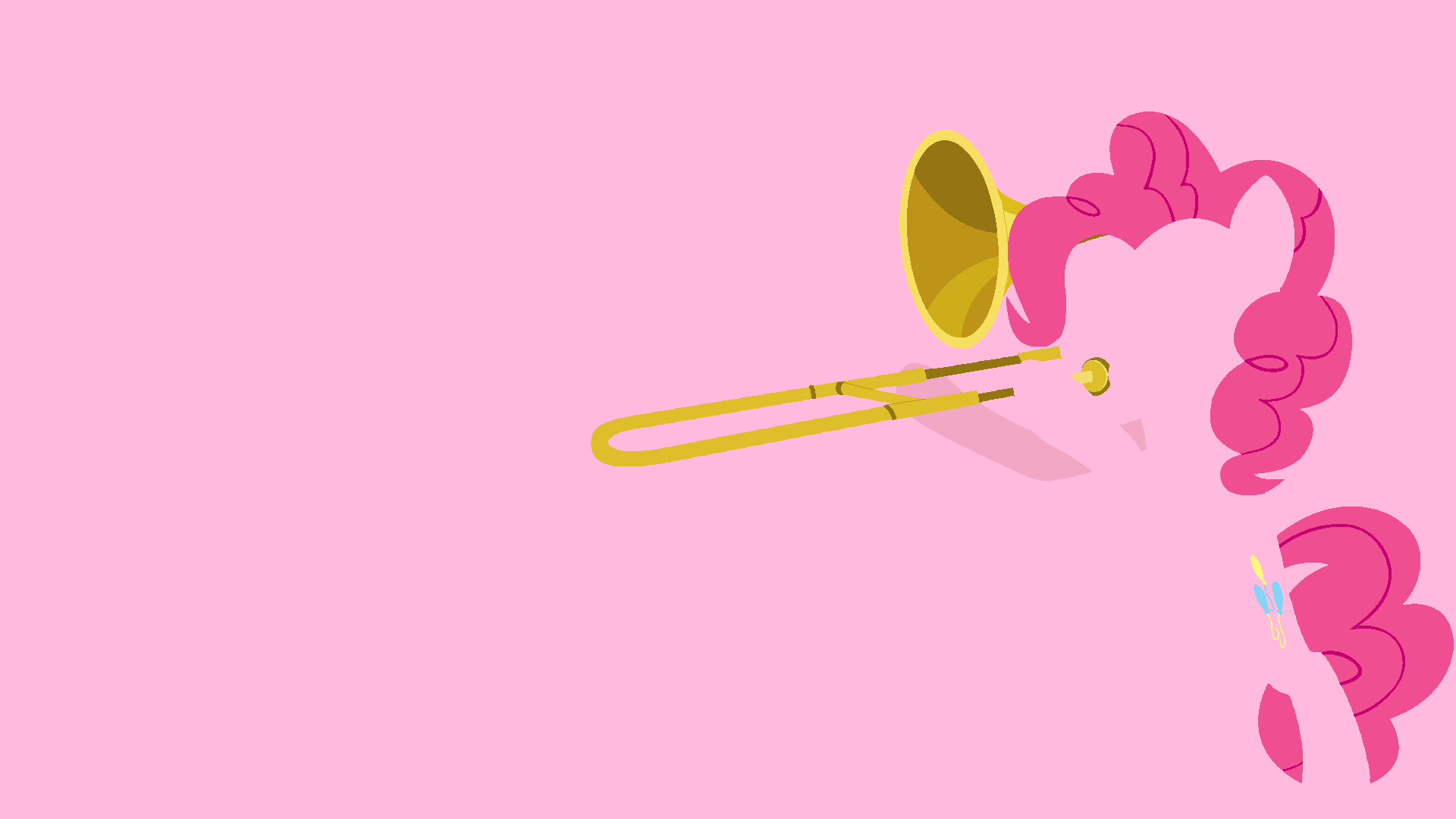 Pinkie Pie Minimal Wallpaper by Kitana-Coldfire and Spaceponies