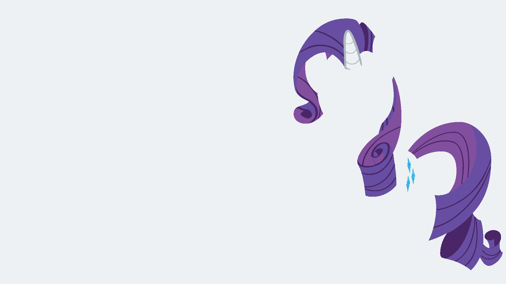 Rarity Minimalistic Wallpaper by Kitana-Coldfire and metalbeersolid