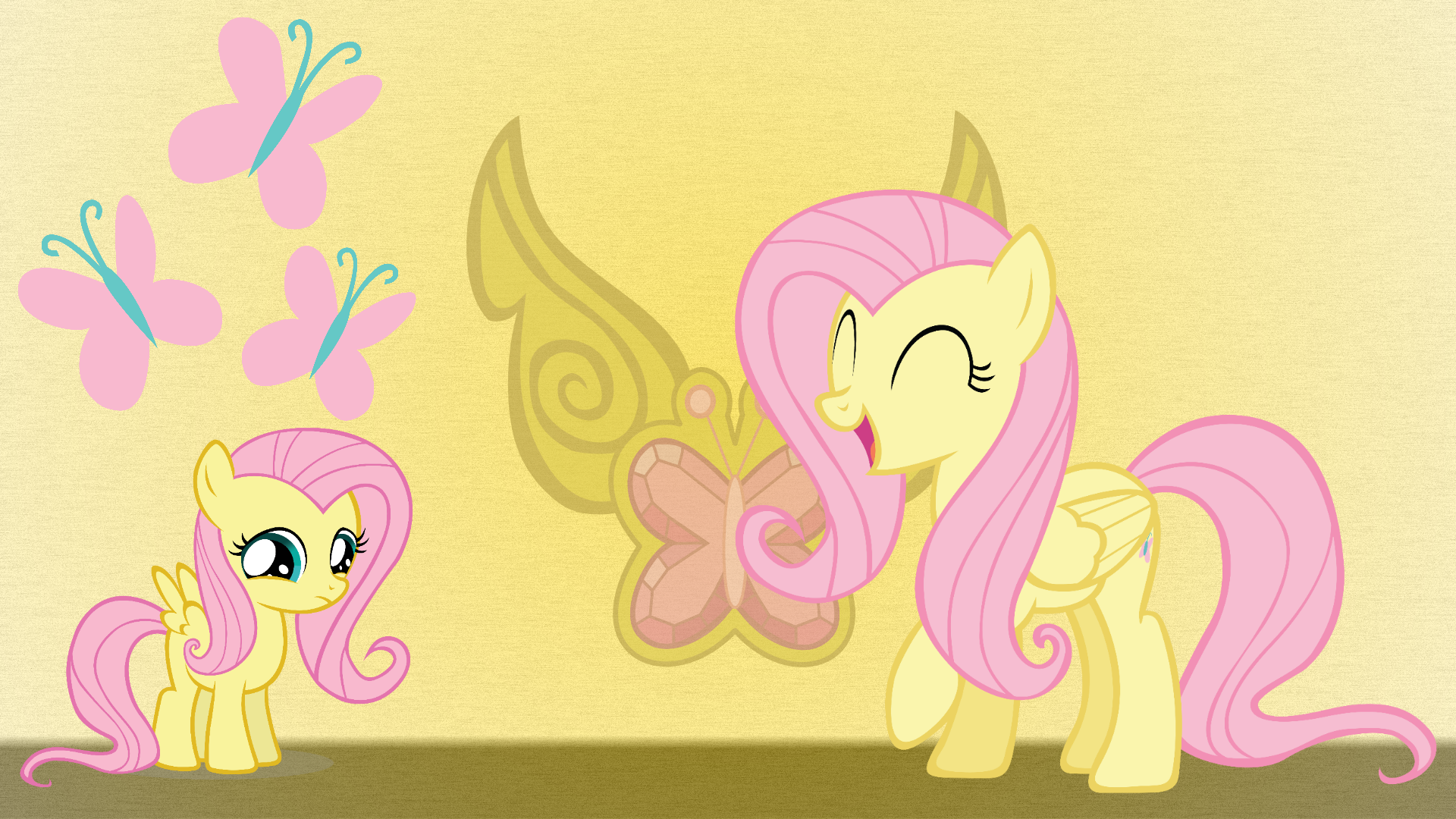Fluttershy Wallpaper by GrugDude and GuruGrendo