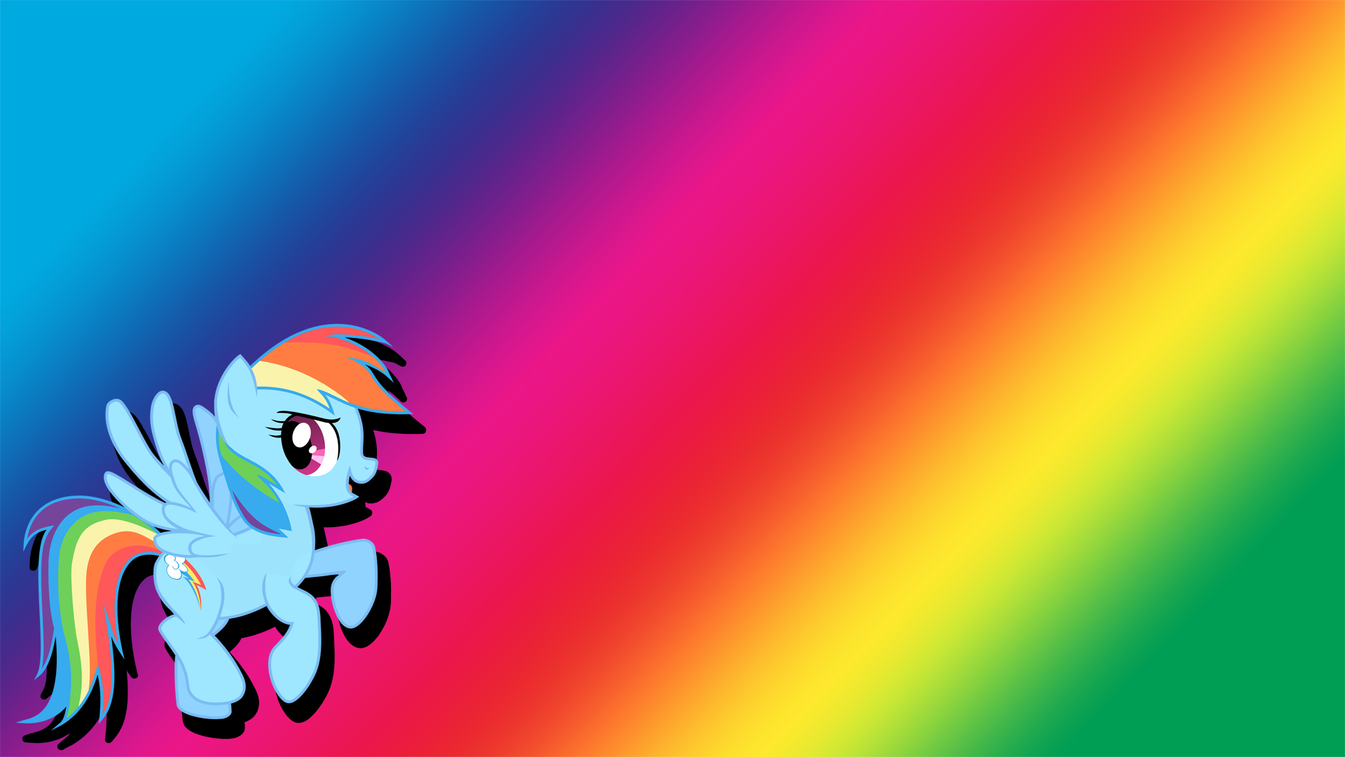 Simple wallpaper - Rainbow Dash by FknSpitfire