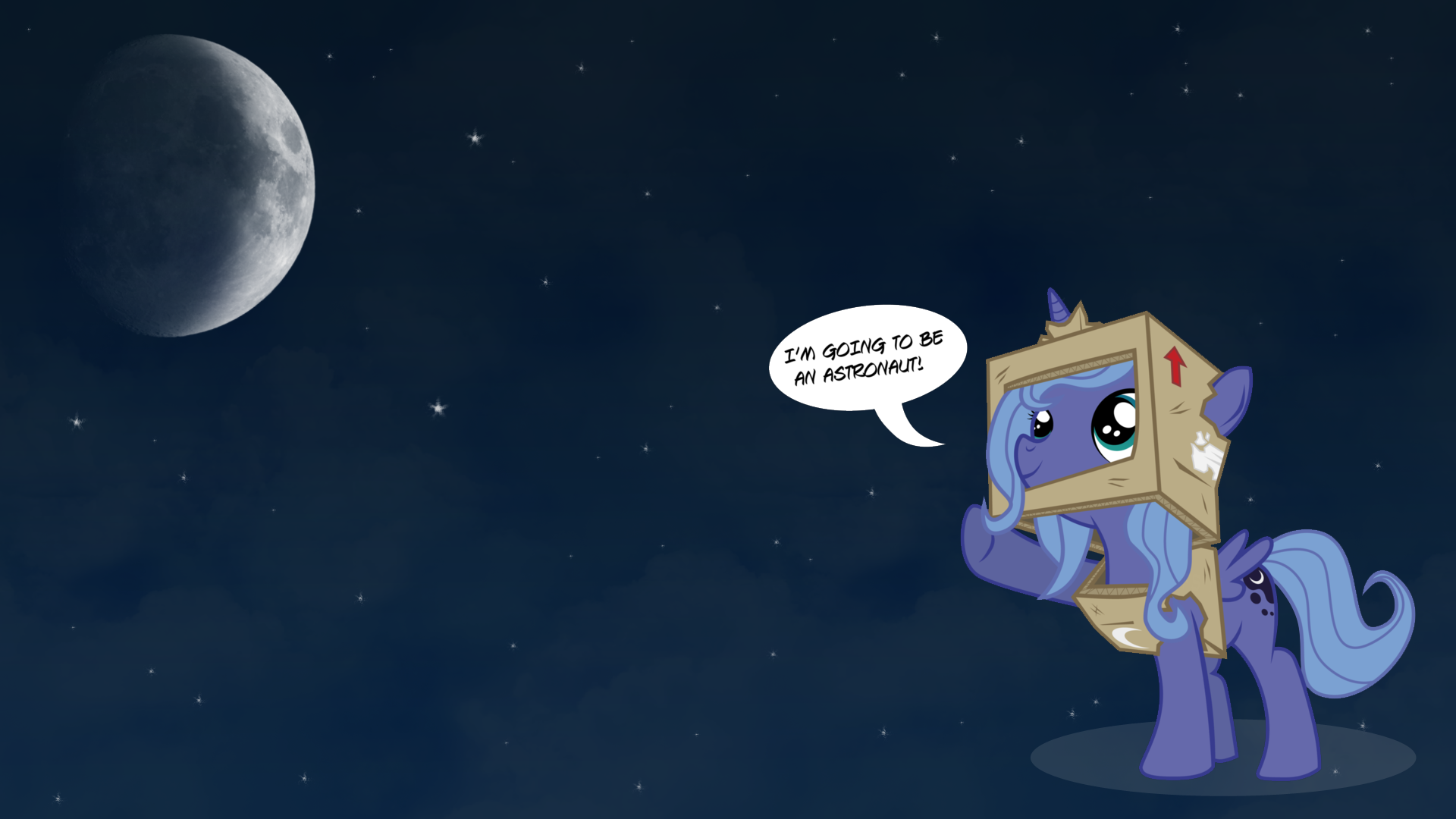 Luna Wants to be an Astronaut by fongsaunder and MyLittleLuckyWish