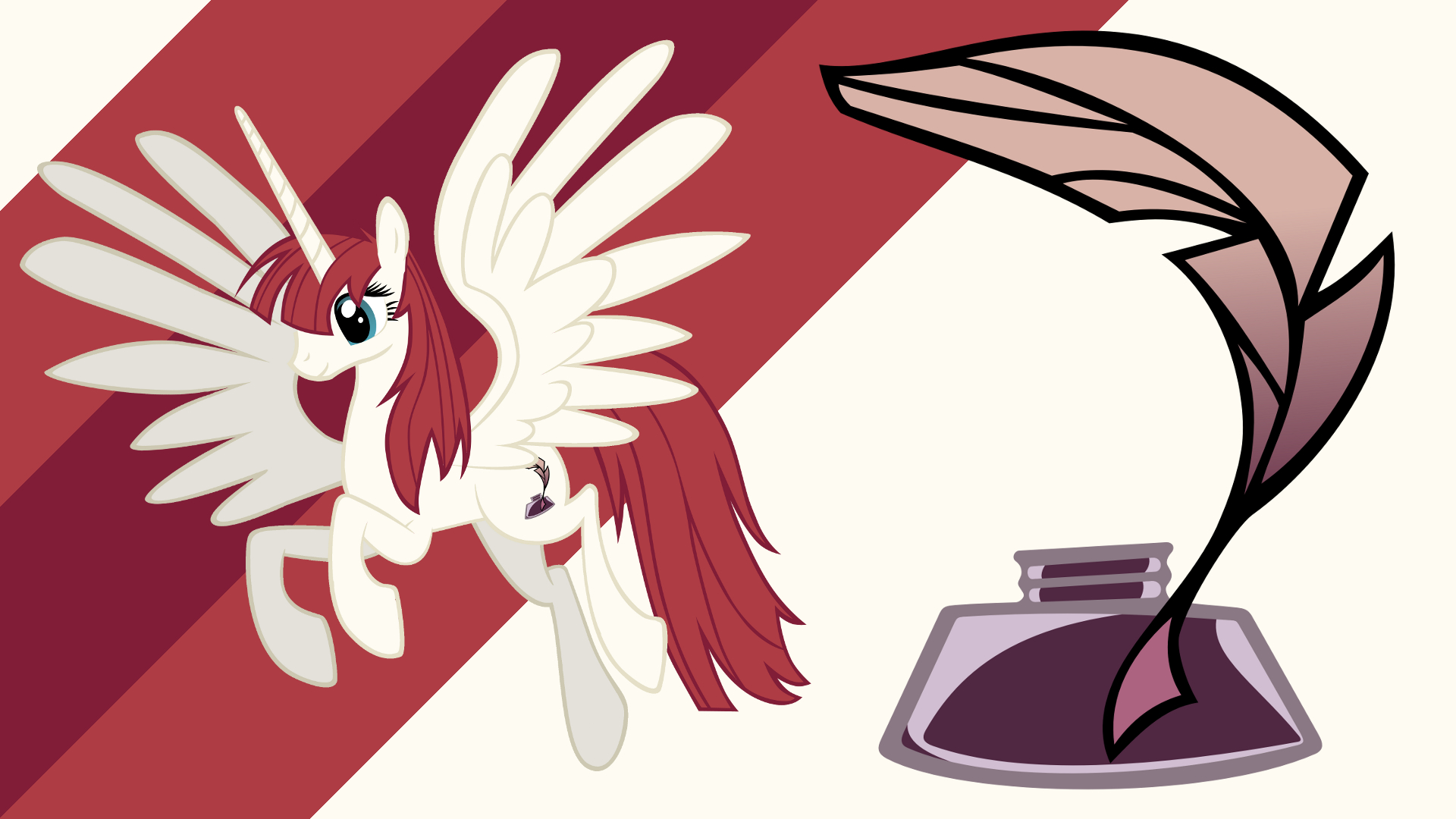 Minimalist Wallpaper 40: Lauren Faust by iBringThaZelc, Softfang and The-Smiling-Pony