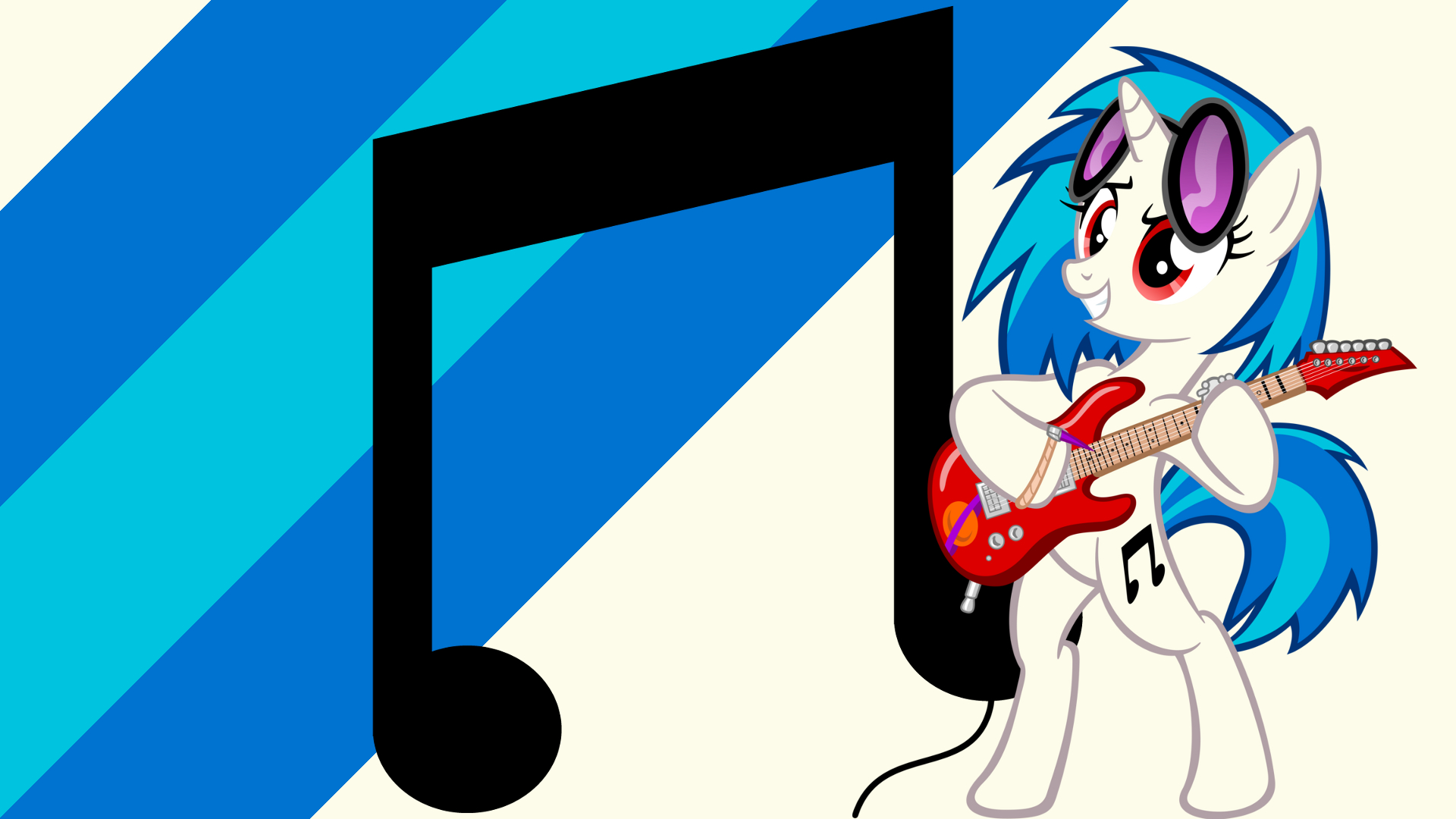 Minimalist Wallpaper 20: Vinyl Scratch by ooklah, Softfang and supermatt314