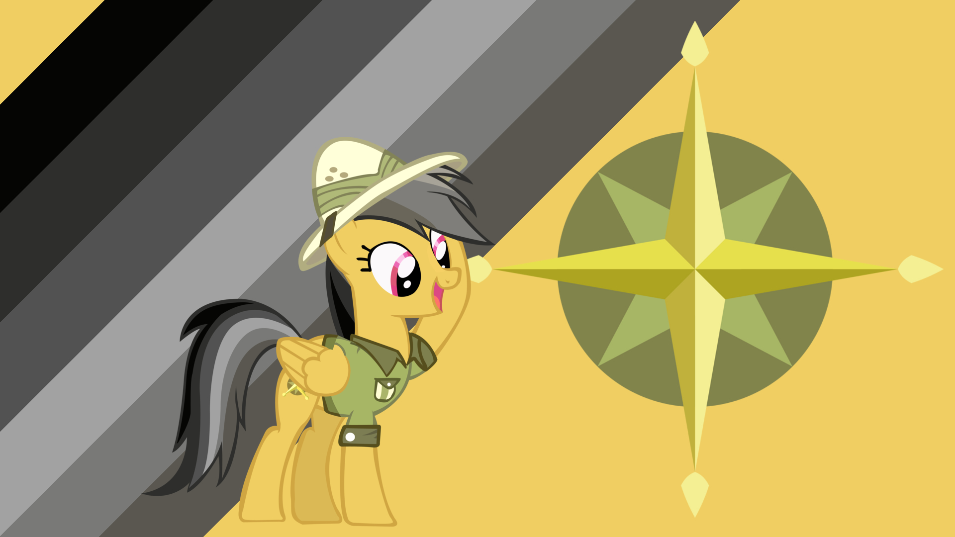 Minimalist Wallpaper 30: Daring Do by BonesWolbach, noxwyll and Softfang