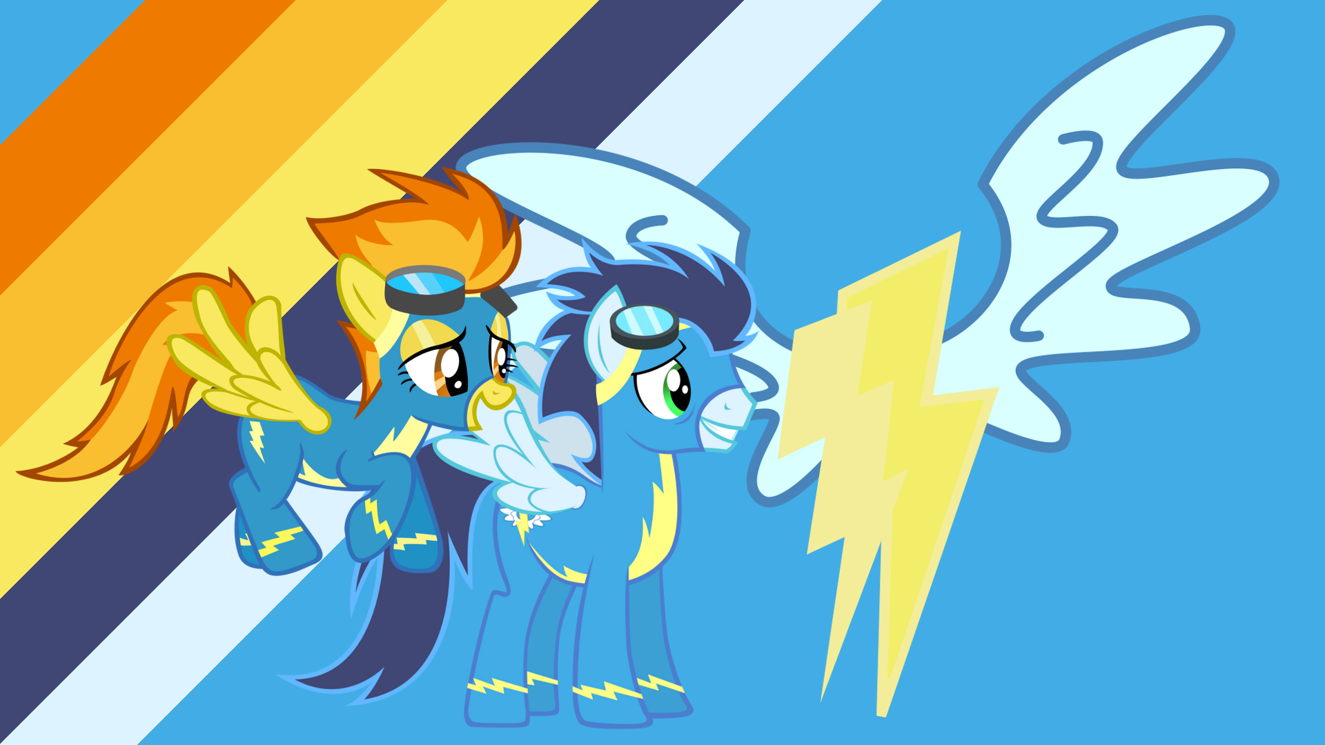 Minimalist Wallpaper 43: Wonderbolts by Blackm3sh, MaximillianVeers, smlahyee and Softfang