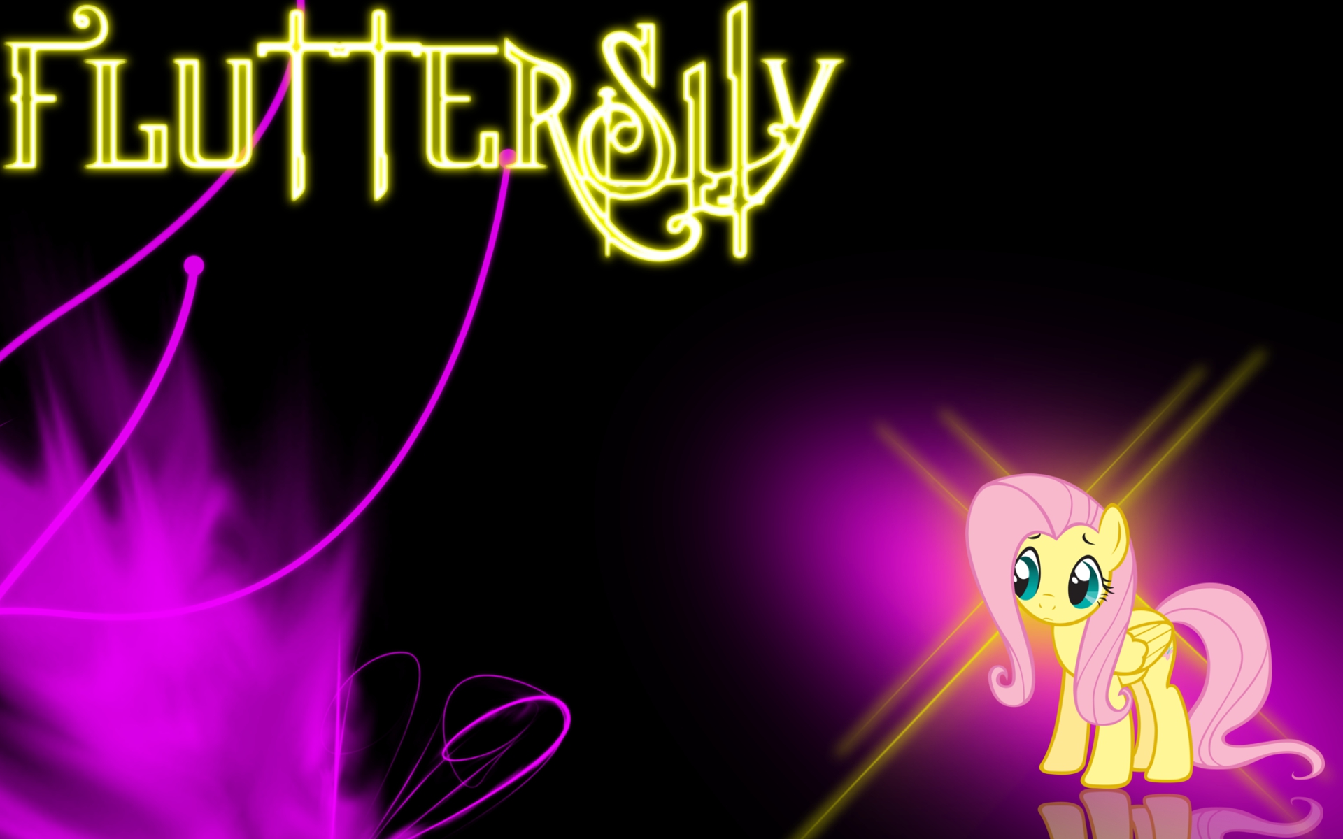 Fluttershy wallpaper by TomppaBrony