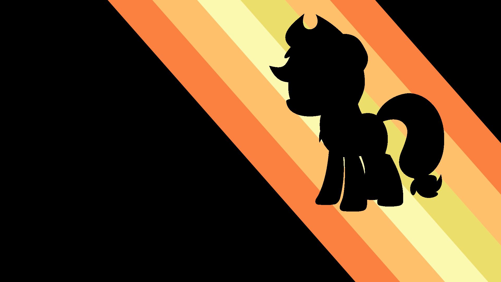 Applejack Invert Wallpaper by hombre0 and PhantomBadger