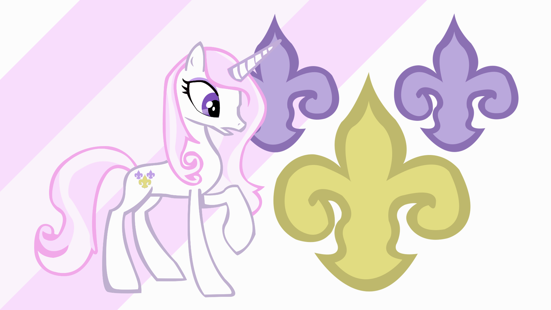 Minimalist Wallpaper 51: Fleur de Lis by a01421, InternationalTCK and Softfang