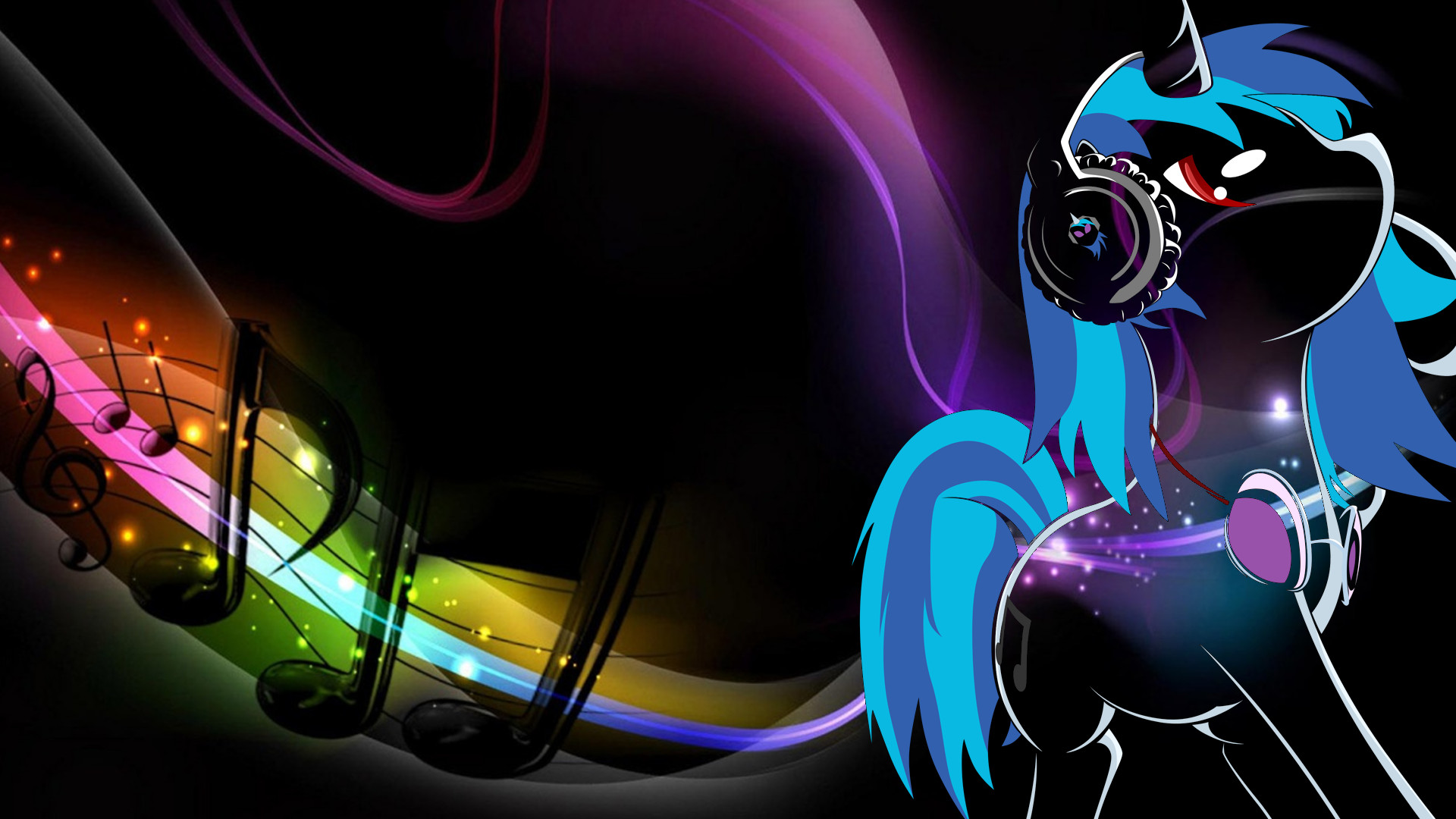 Vinyl Scratch (Dj PoN-3) Wallpaper by AbsentParachute and Braukoly