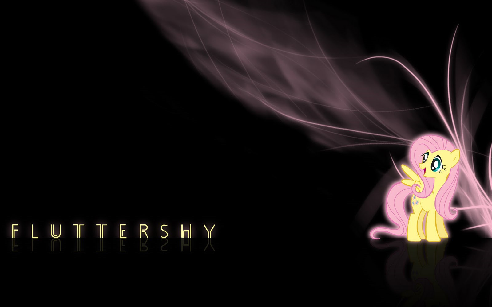 Fluttershy Wallpaper by AbsentParachute