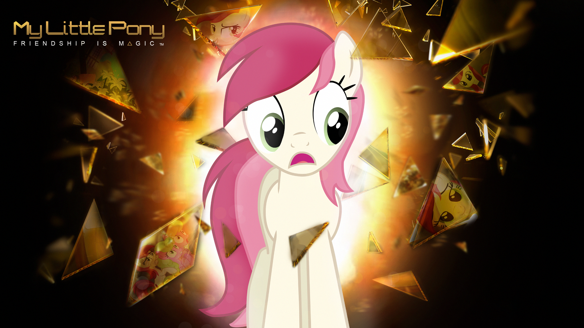 Wallpaper Roseluck ~ Deus Ex Style by CptOfTheFriendship, IamthegreatLyra, joeyh3, Mackaged, Why485 and Yenshin