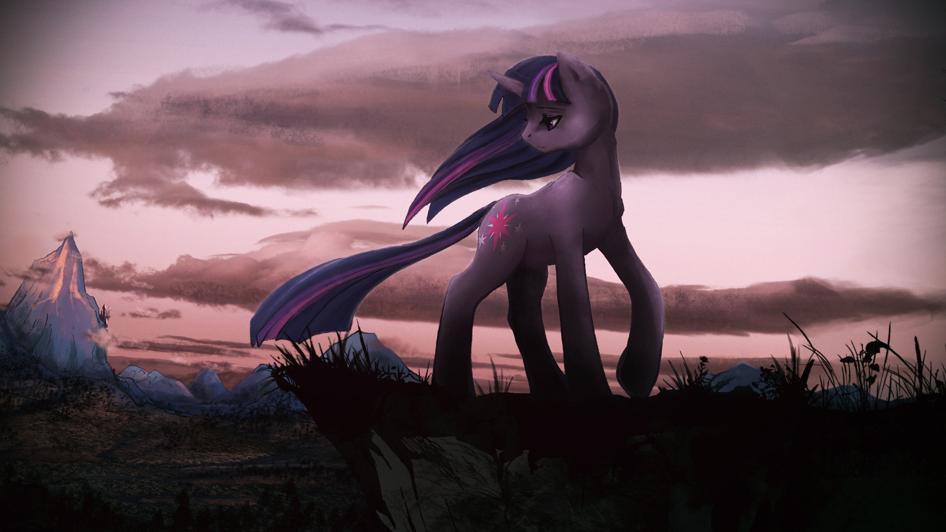 wallpaper - dramatic Twilight by CosmicUnicorn