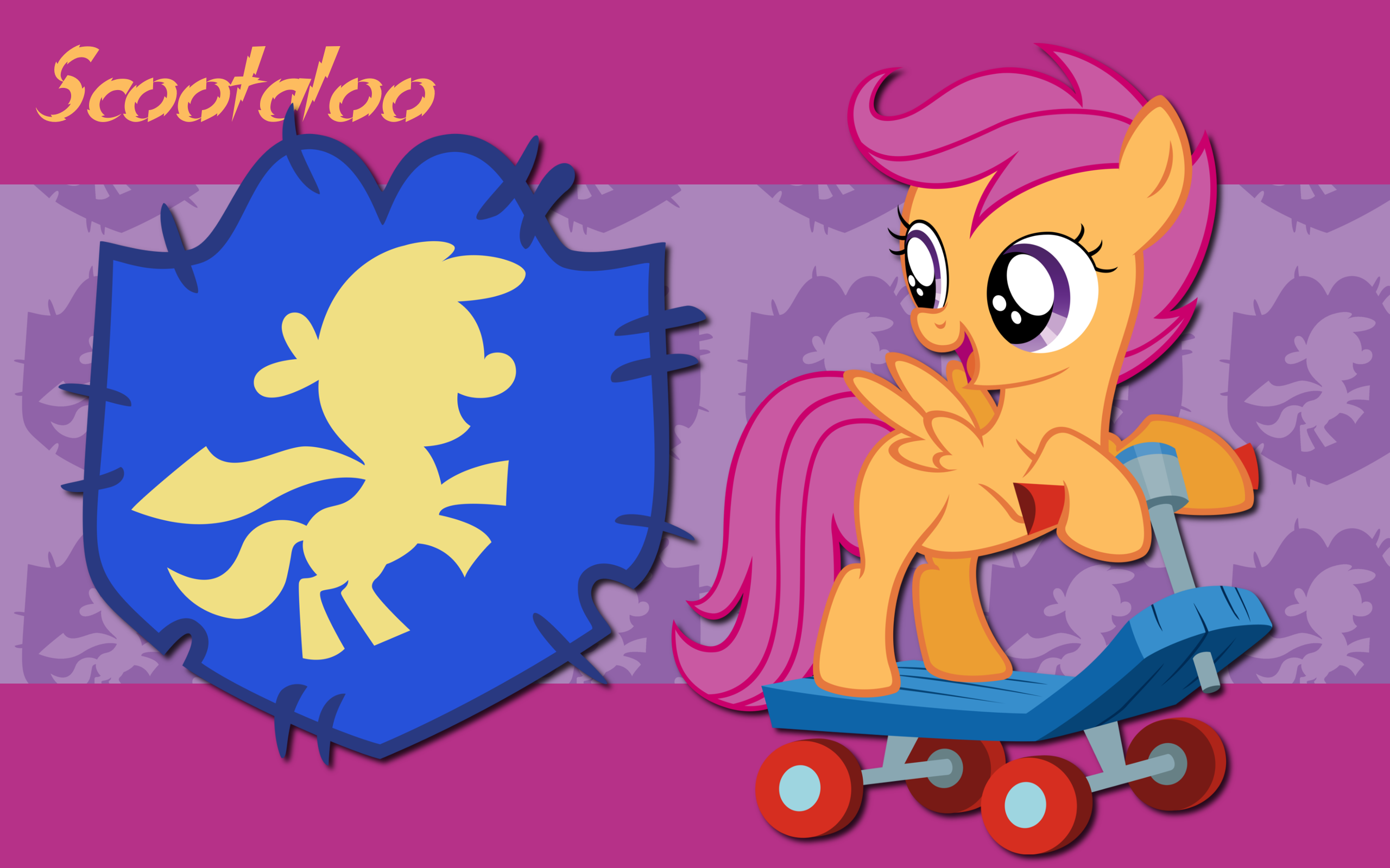 Scootaloo WP 3 by AliceHumanSacrifice0, AtomicGreymon and MoongazePonies