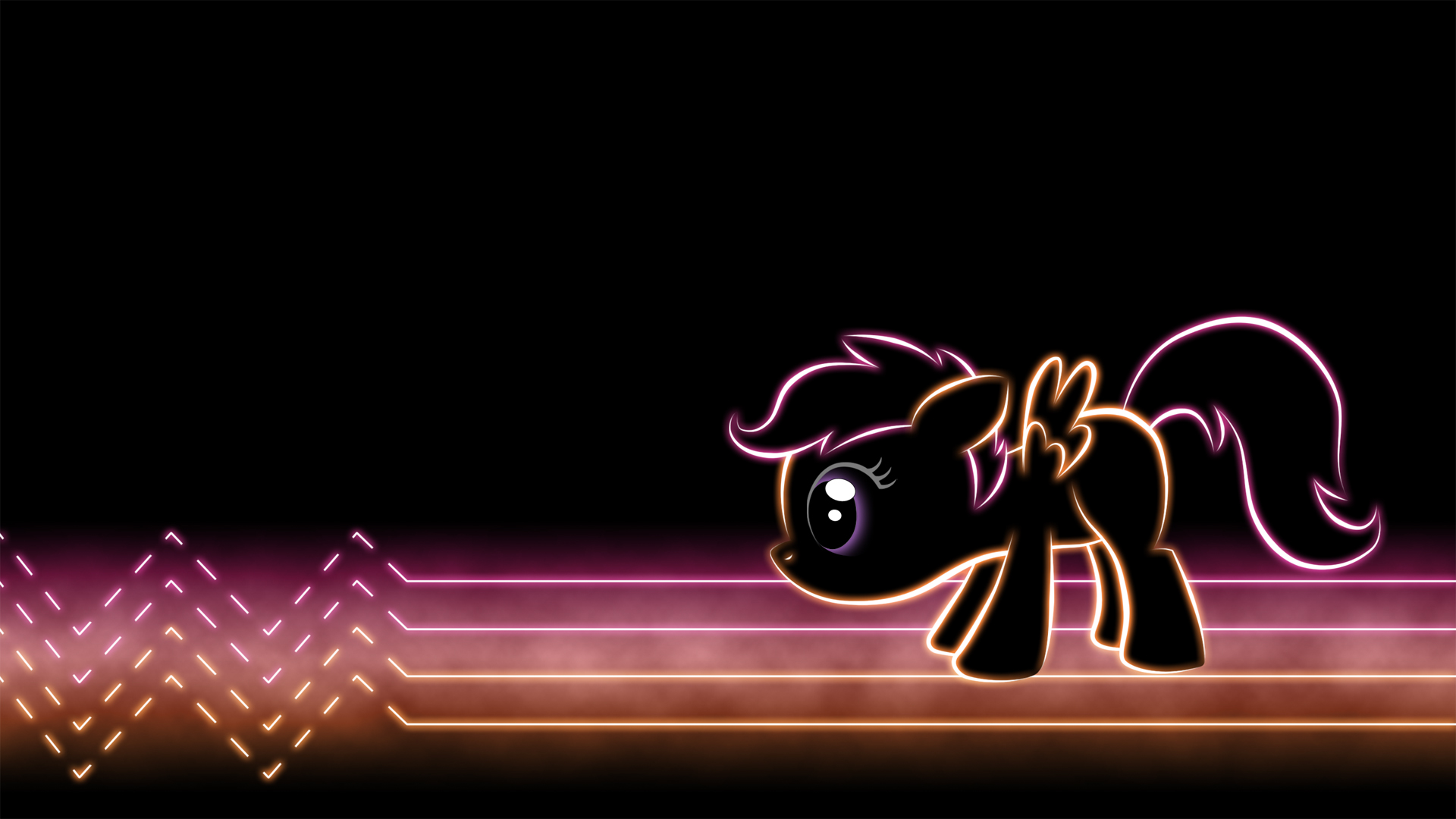 Scootaloo Glow Wallpaper by SmockHobbes