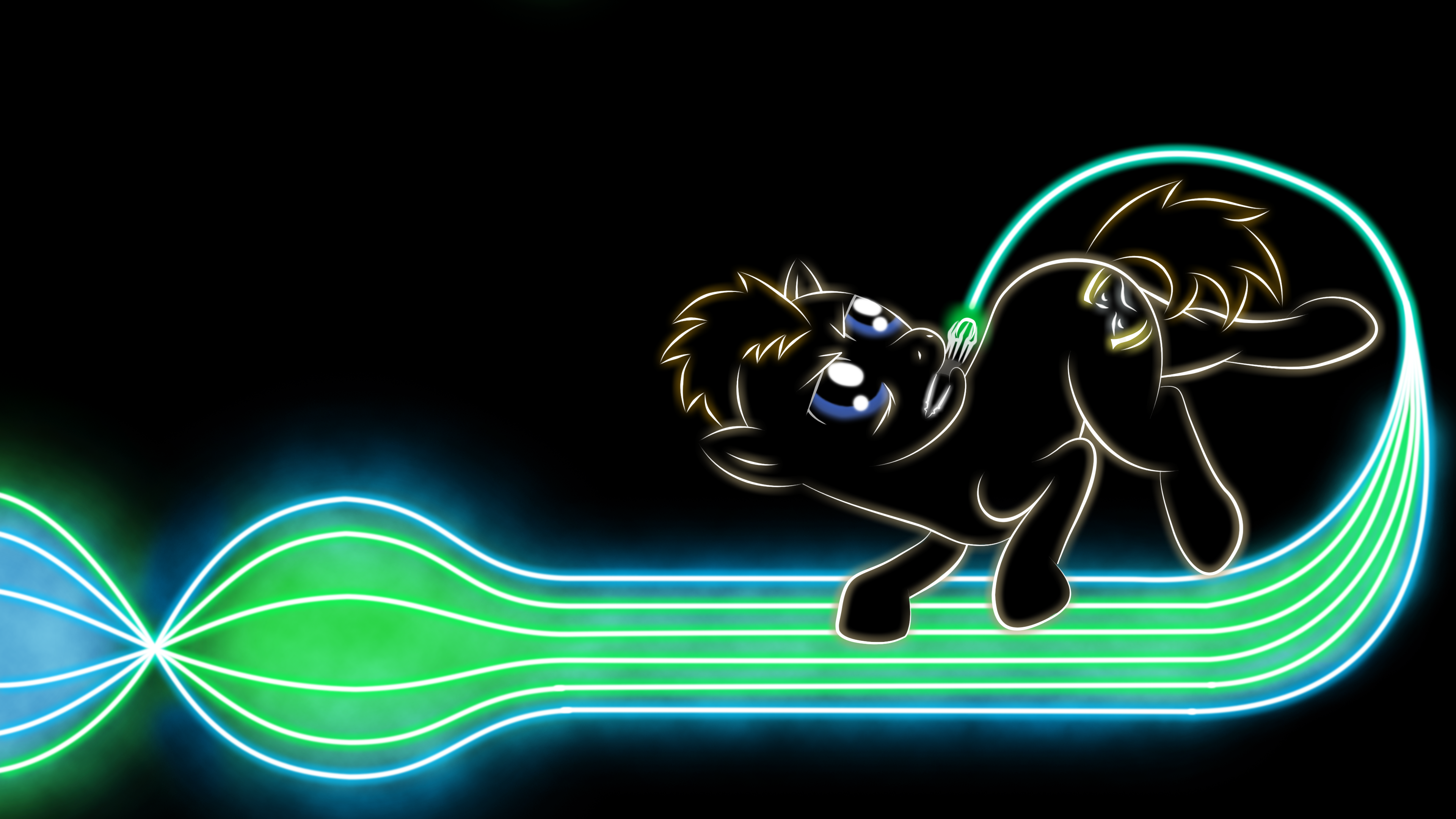 Doctor Whooves Glow Wallpaper by Face-of-Moe
