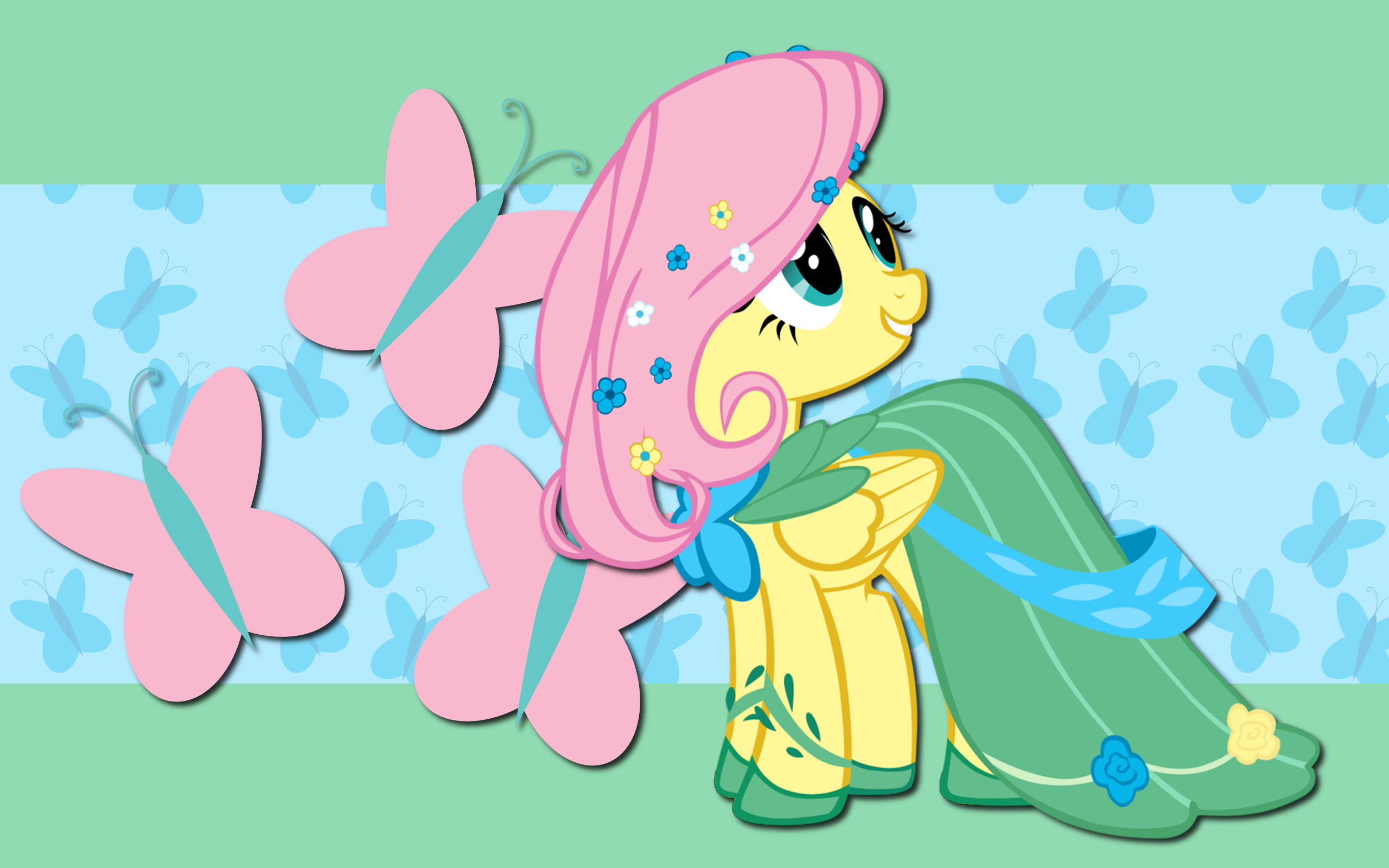 Gala Fluttershy WP by AliceHumanSacrifice0, ooklah and Takua770