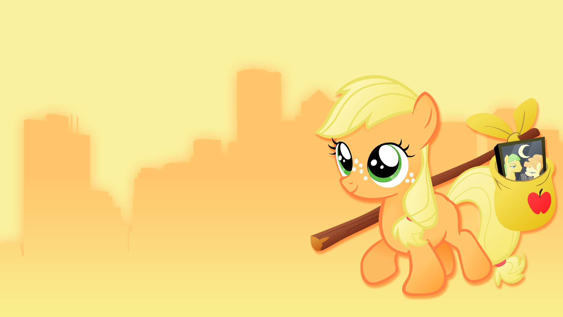 Filly Applejack Wallpaper by kingnothing, Pappkarton and Stinkehund