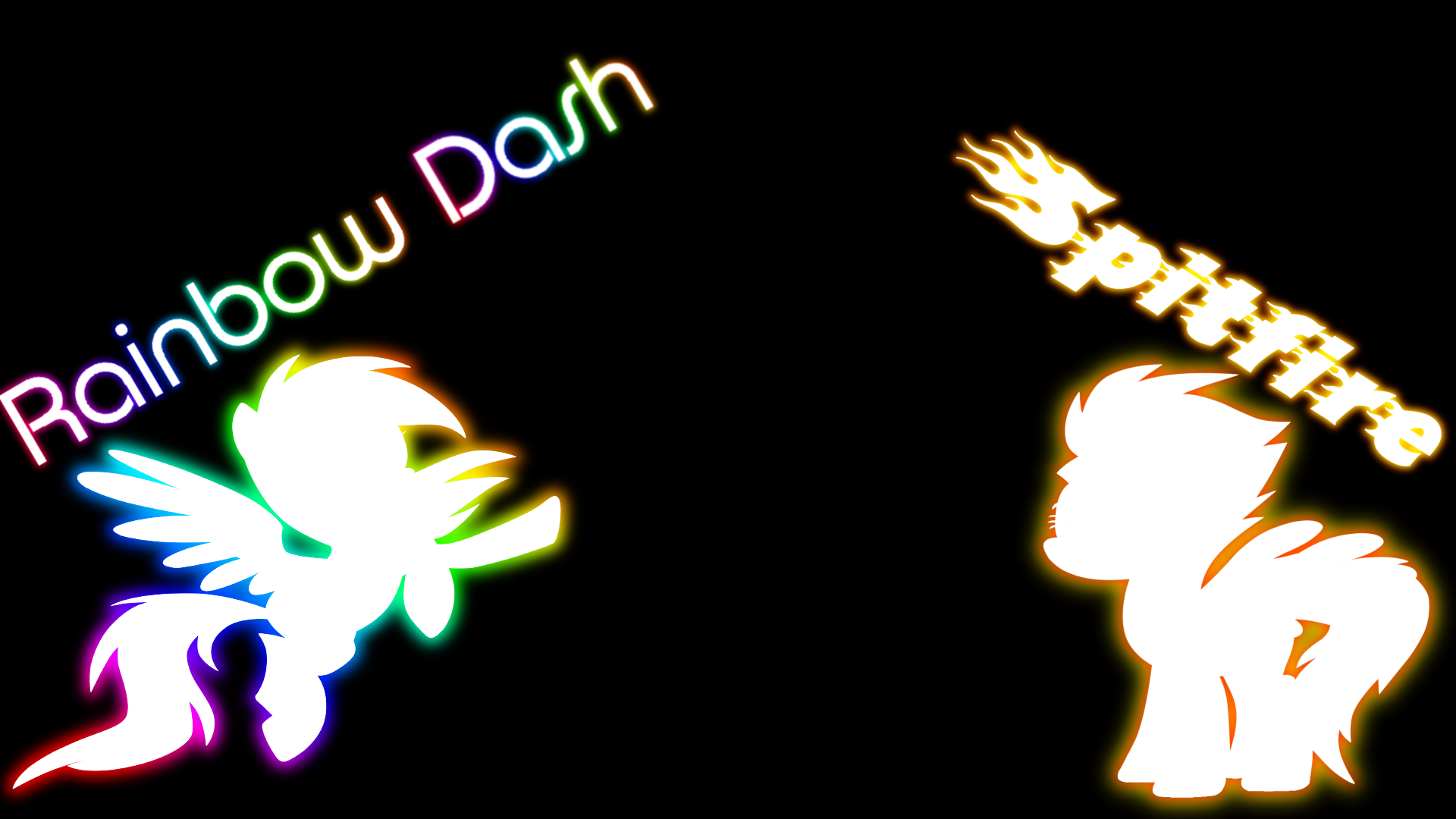 Rainbow Dash And Spitfire! White version by MrSleepyguy