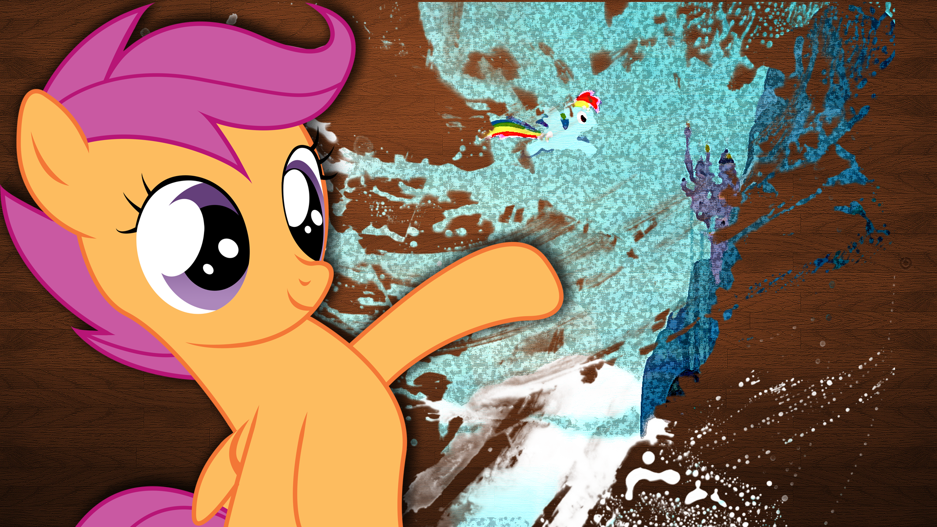 Scootaloo Can't Paint by jaybud4 and Kooner-cz
