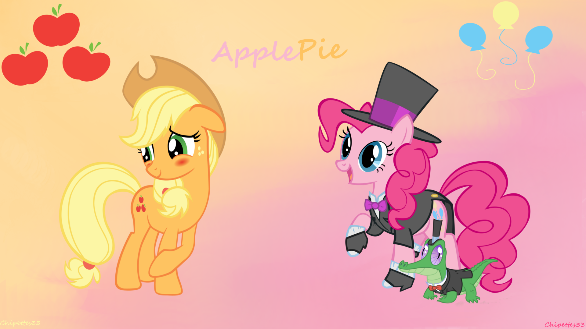 Applepie Wallpaper by Chipettes33, CptOfTheFriendship, ooklah and starburn