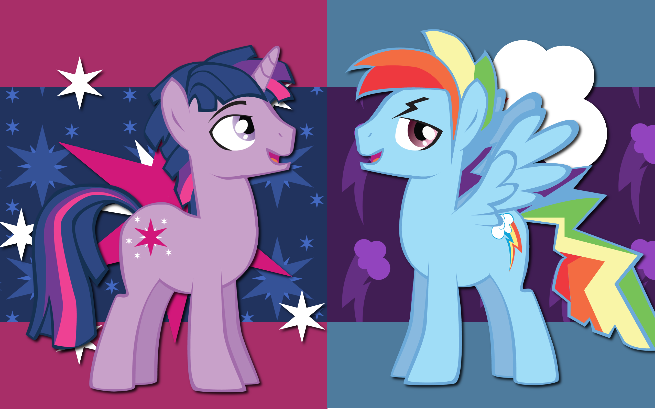 Rainbow Dusk WP by AliceHumanSacrifice0, ooklah and Trotsworth