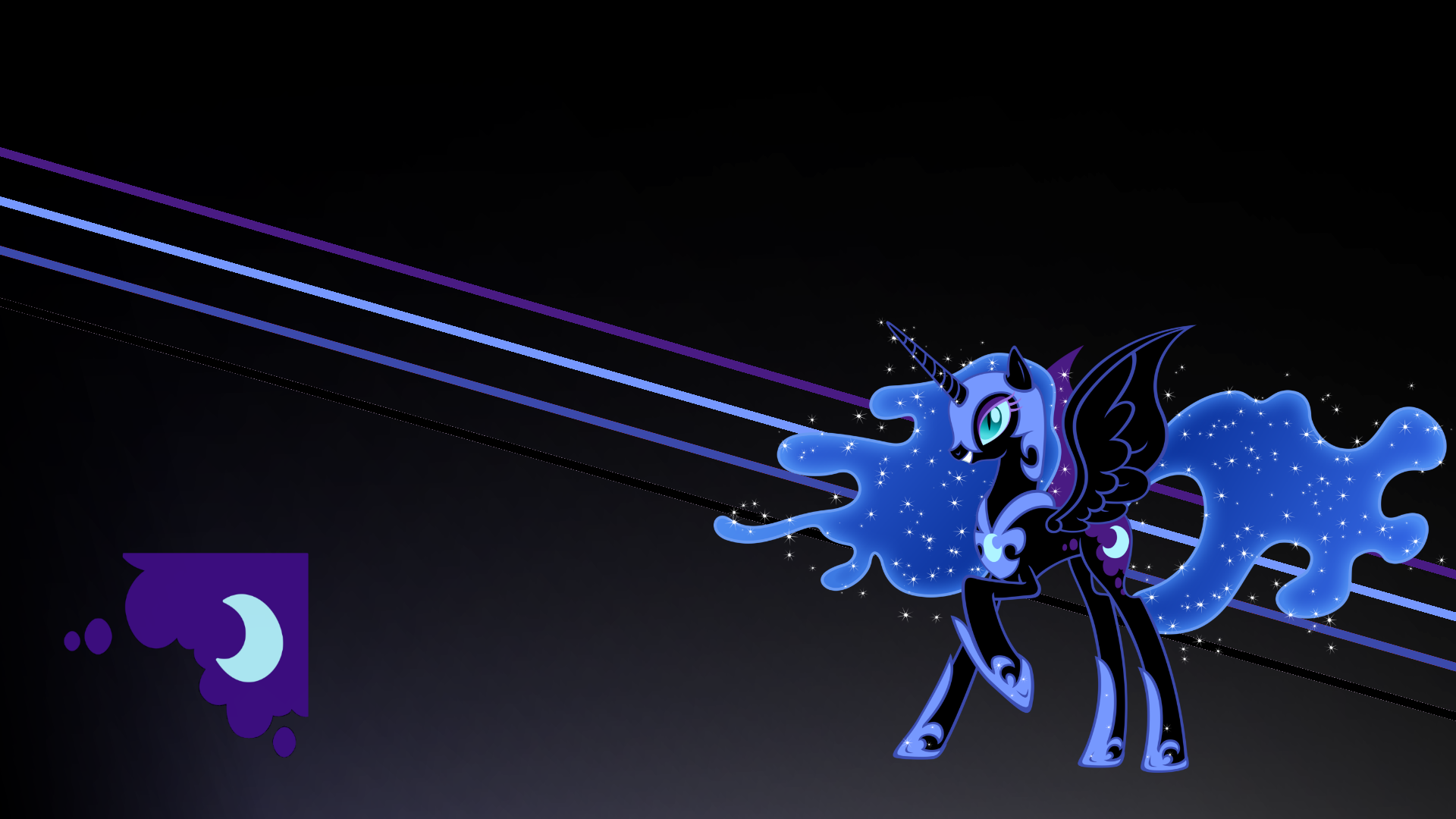 Nightmare Moon by BlackGryph0n, MoongazePonies and shieldbug1