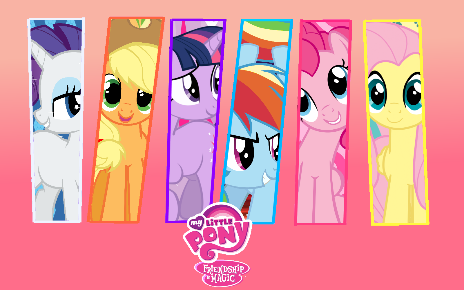 MLP Mane 6 Wallpaper by DeviantDalton