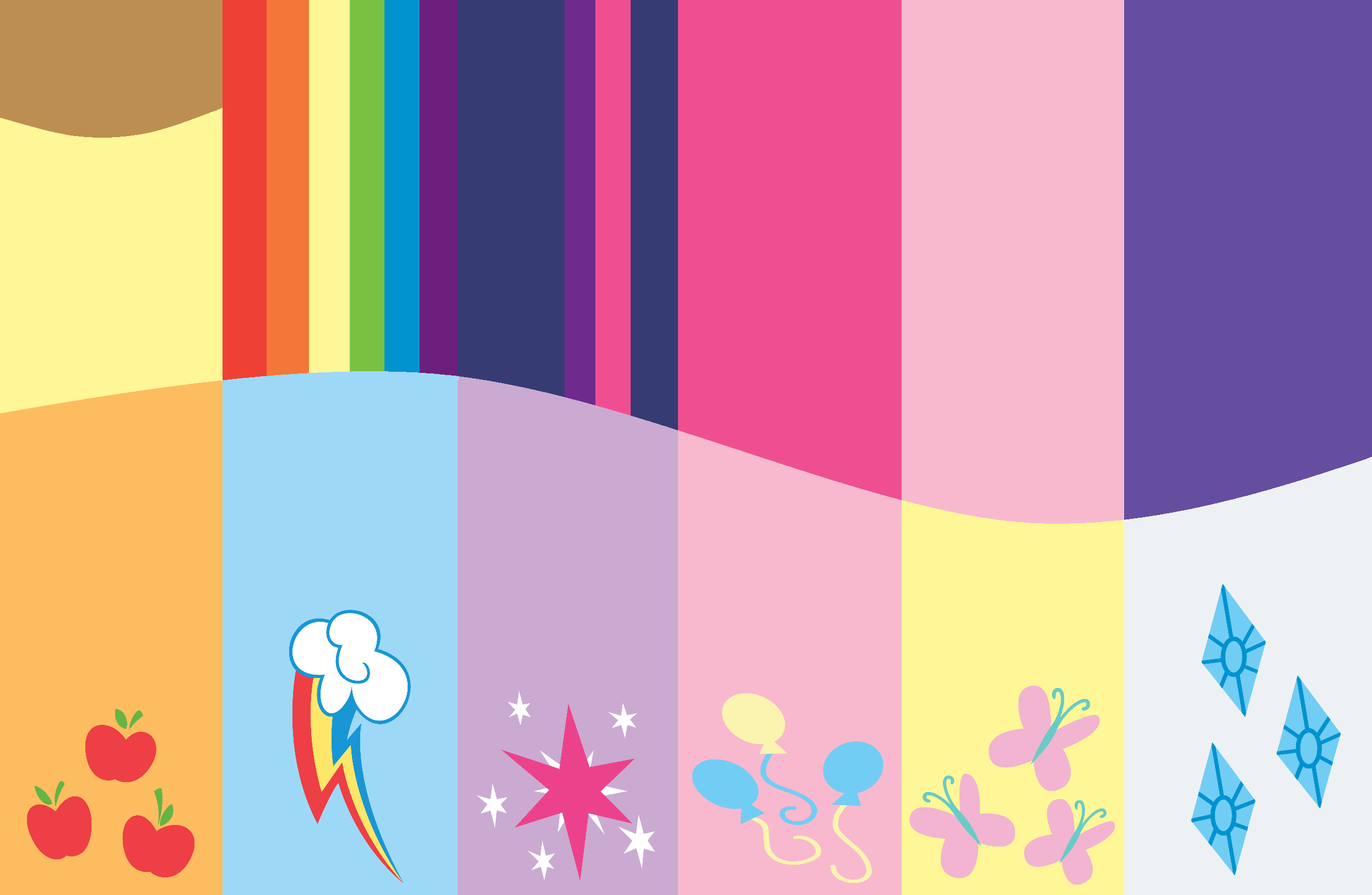 Mane 6 Background #2 by DeviantDalton