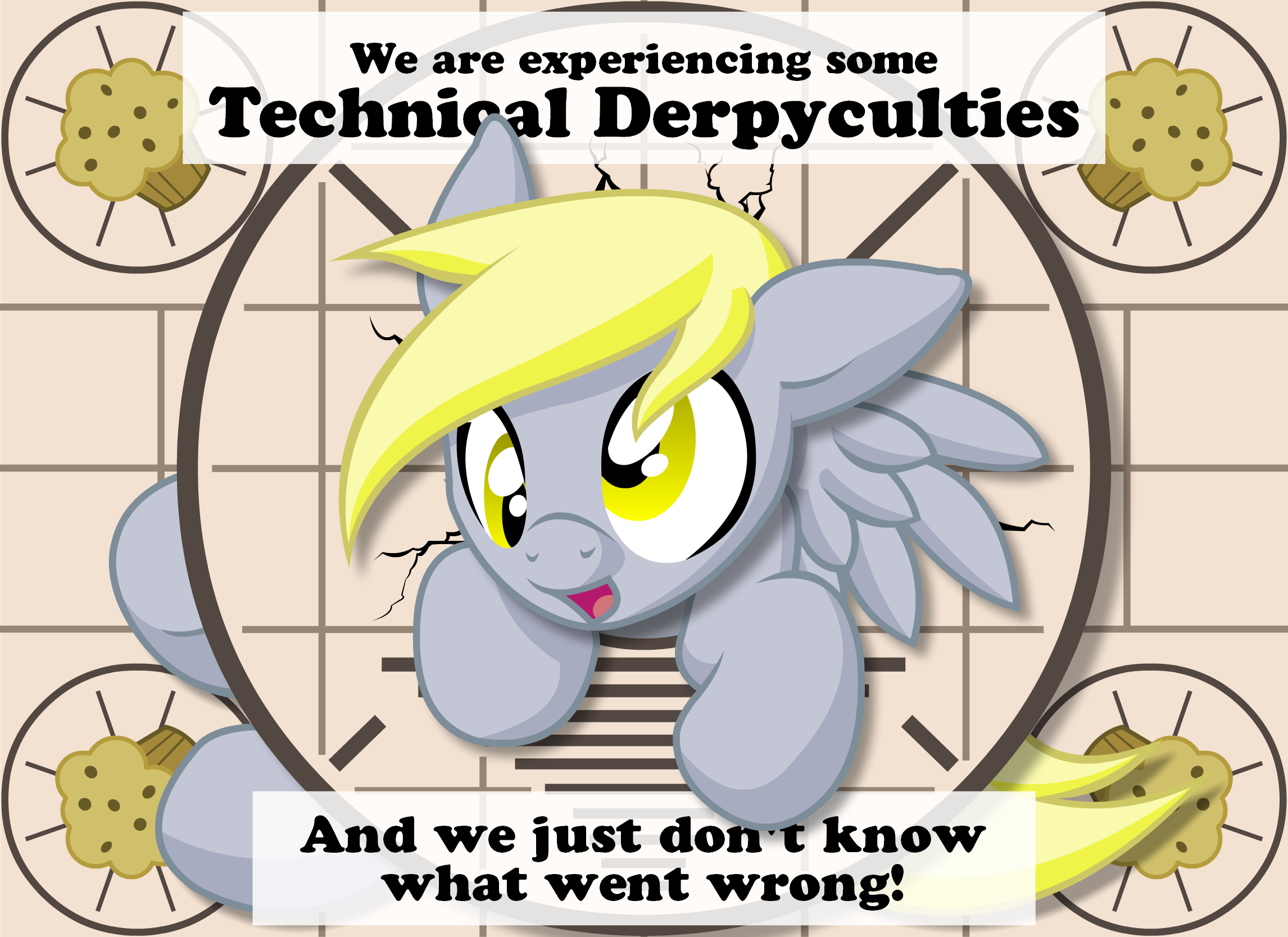 Technical Derpyculties Vector by Inkwell-Pony