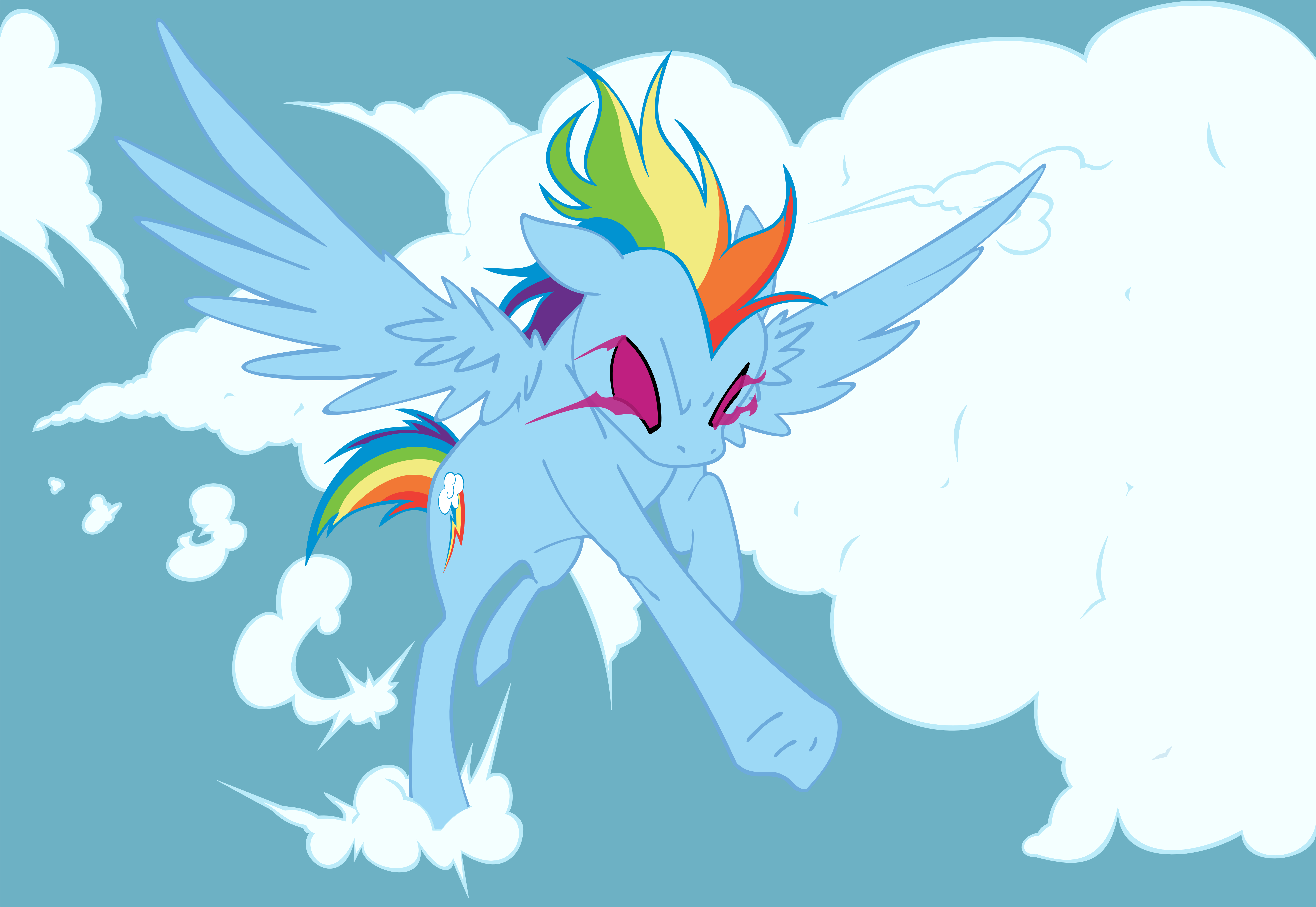 Epic Rainbow Dash by MohawkRex and Ookami-95