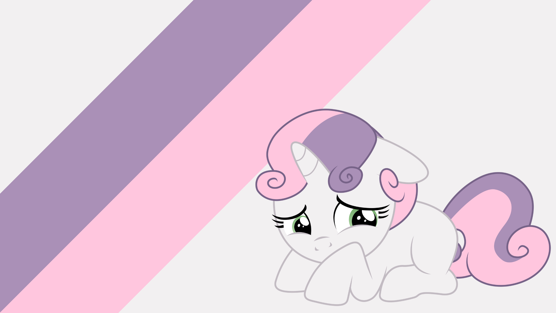 Minimalist Wallpaper 62: Sweetie Belle by Kooner-cz and Softfang